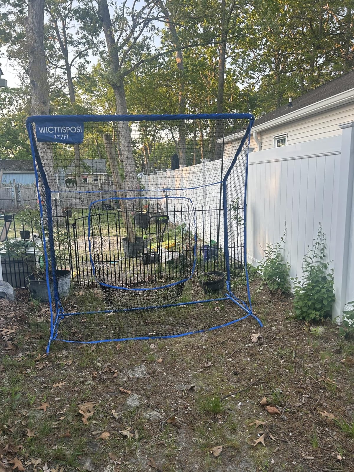 Baseball Softball Net with Blocking System, Batting Cage Practice Net | All-Around Ball Containment, Heavy-Duty Pre-Assembled Metal Frame customer photo 2