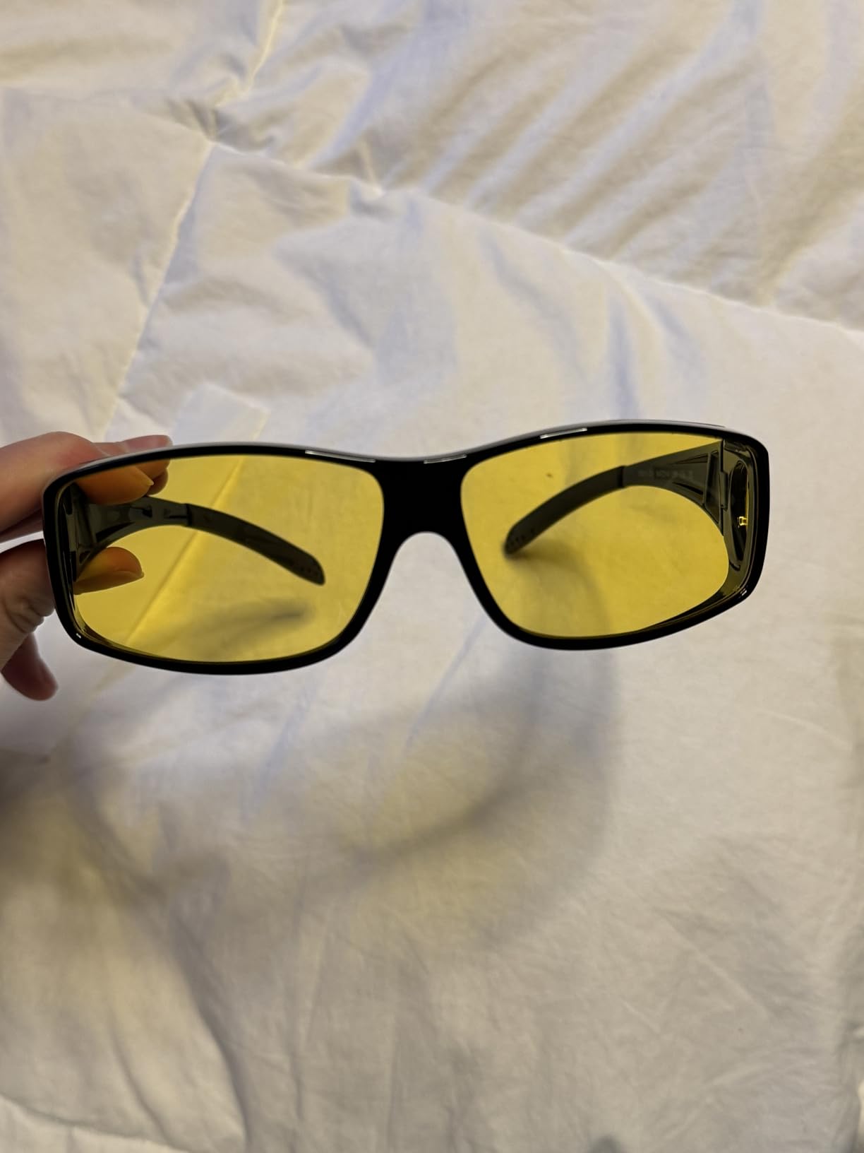 Night Vision Driving Glasses Men Women, HD Polarized Fit Over Glasses | Anti Glare Night Vision Glasses For Driving To Reduce Harsh Headlight Reflection And Boost Contrast In Fog Or Rain. customer photo 1