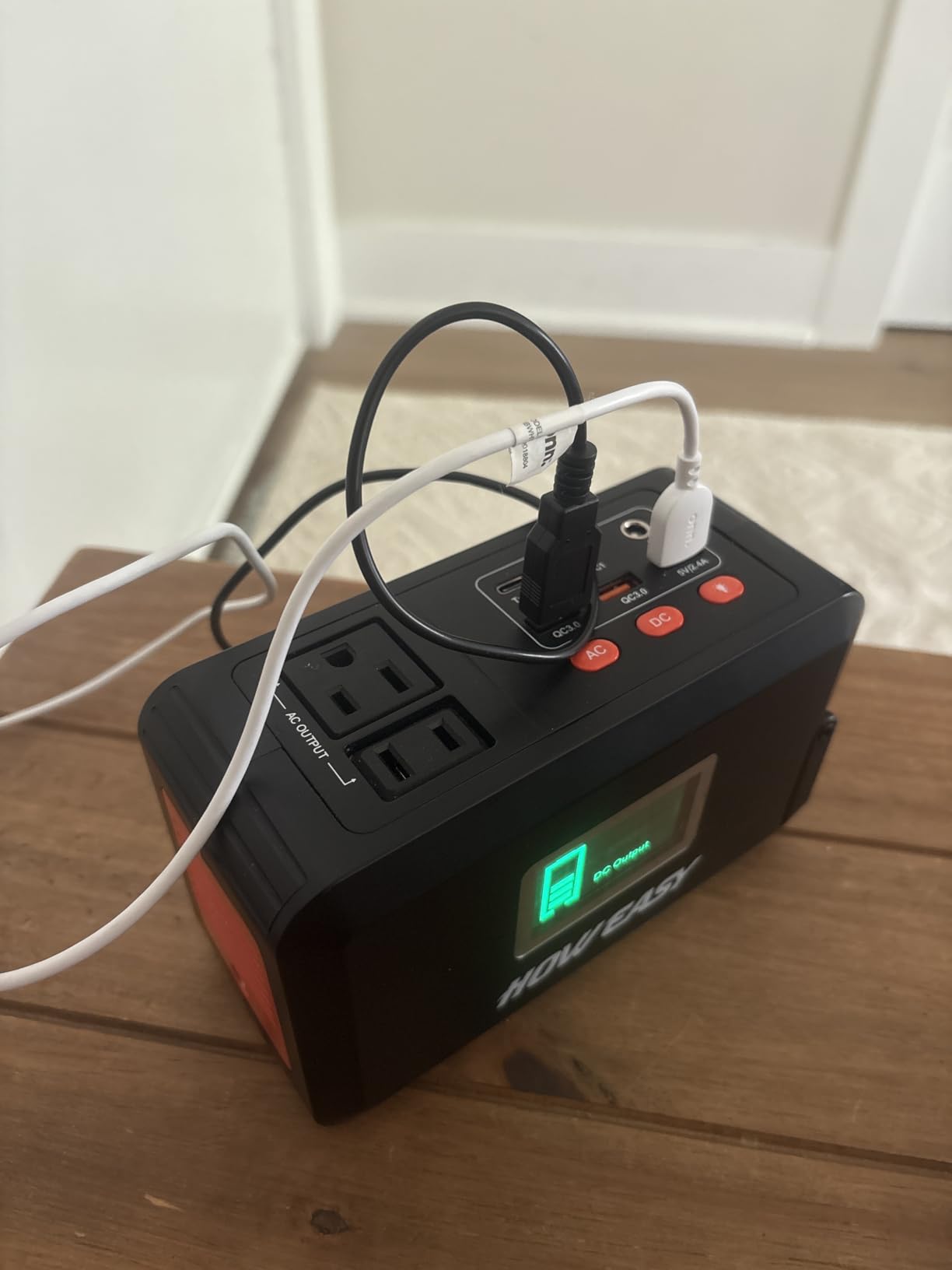 HOWEASY Portable Power Station 300W, Solar Generator 222Wh | 110V Pure Sine Wave AC Outlet & 65W USB-C Fast Charge for Camping, CPAP, Home Emergency, Travel customer photo 1