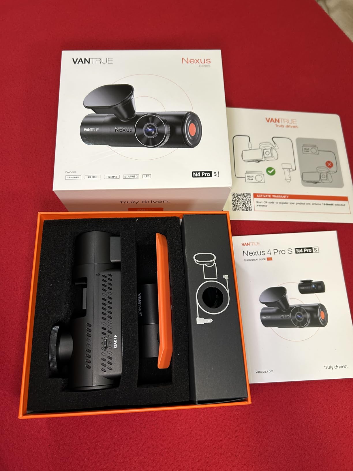 Vantrue New N4 Pro S 4K 3 Channel Dash Cam, Triple STARVIS 2, 4K+1080P+2.5K, HDR IR Night Vision, 24/7 Buffered Parking Mode, GPS, Wi-Fi customer photo 2