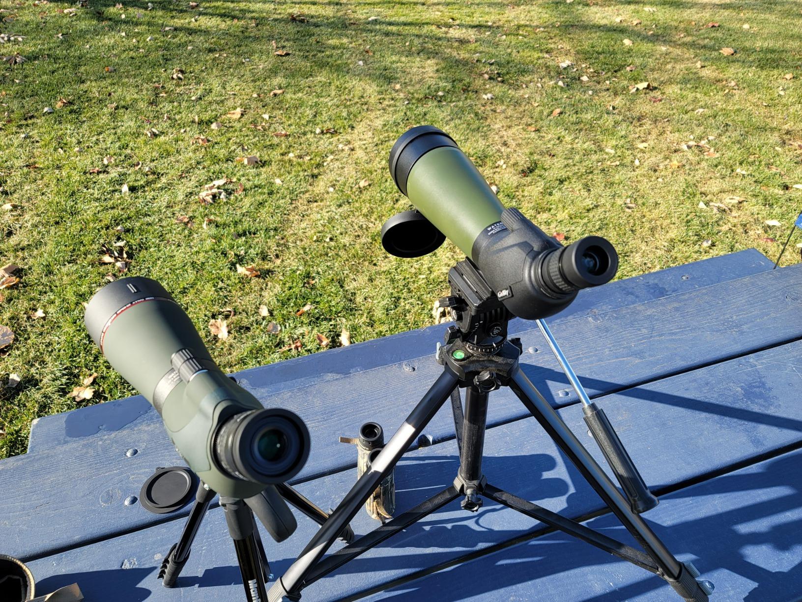 Gosky Spotting Scope 20-60x80 - Spotter Scope with Phone Adapter for Advanced Users, Touch-Free Release, Angled Spotting Scopes Case, BAK4 Prism, IPX7 Waterproof Fogproof for Nature Viewing customer photo 1