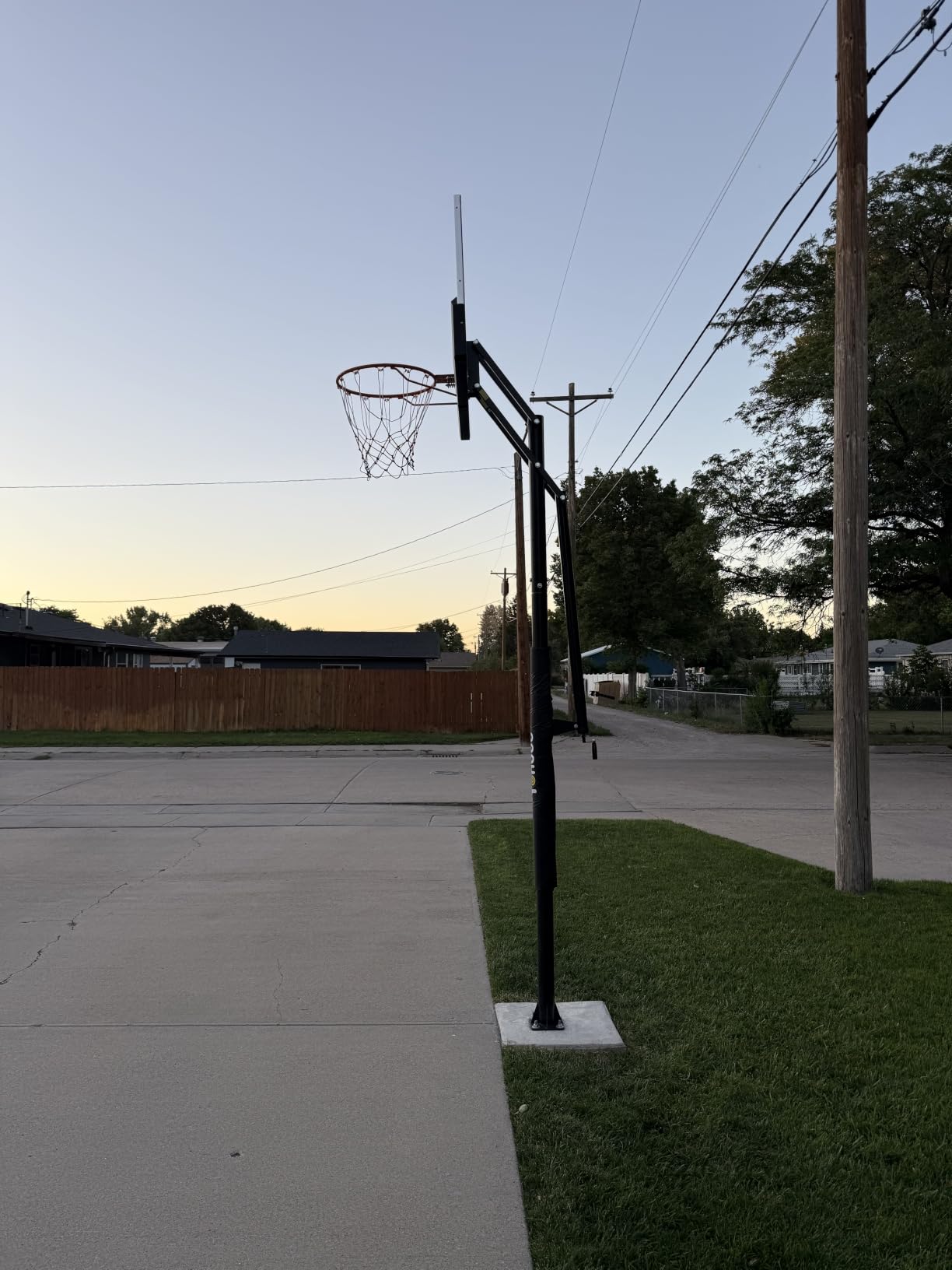 Yohood In Ground Basketball Hoop Outdoor 10FT Adjustable Height with Crank, 50 Inch Shatterproof PC Backboard and Solid Steel Rim customer photo 2