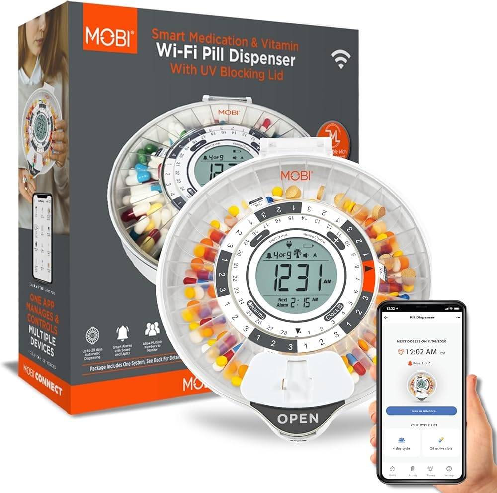 Betife Automatic Pill Dispenser for Elderly with Alarm - 31-Slots | Senior-Friendly, App Support, Fingerprint Unlock, Child-Proof, Bluetooth-Enabled customer photo 2