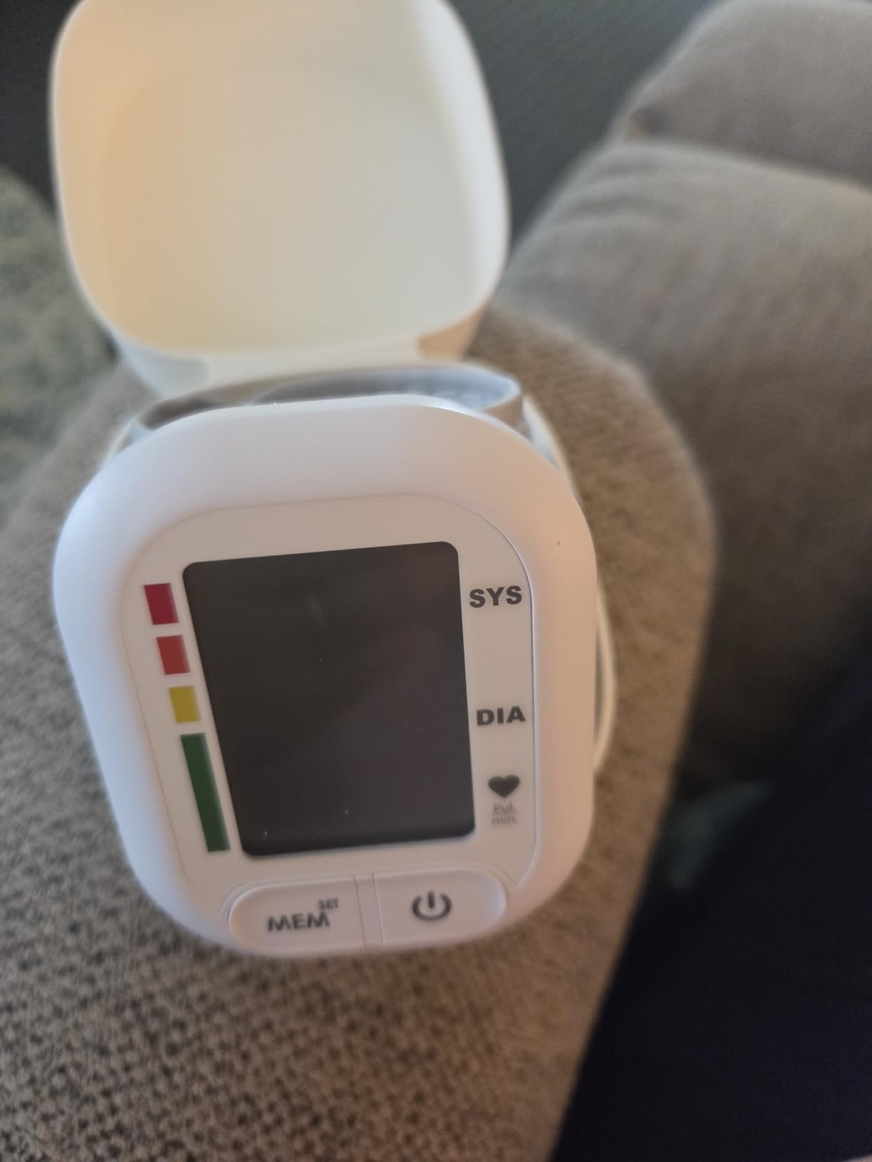 Blood Pressure Monitor FDA-Cleared Adjustable Wrist Cuff for Home Use Automatic BP Machine Large Digital LCD Display 199 Memory Batteries Included with Carrying Case, Grey customer photo 2