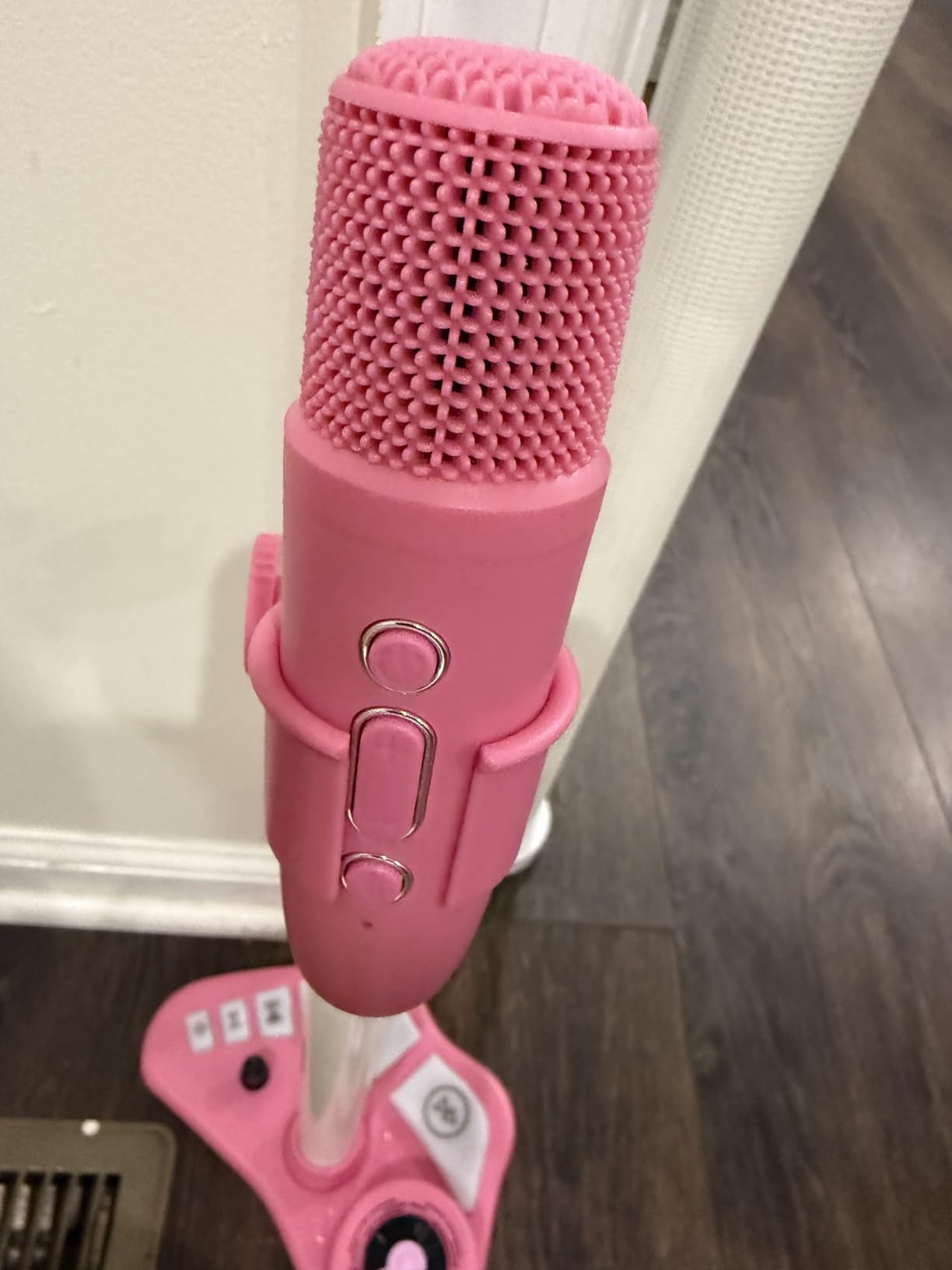 Stand Karaoke Machine for Kids, Singing Toys Gifts for 3 4 5 6 7 8 Year Old Girls Boys, Rechargeable Kid Microphone Bluetooth Speaker with 2 Wireless Mic for Girl Age 4-6 Toddler Birthday Party Toy customer photo 1
