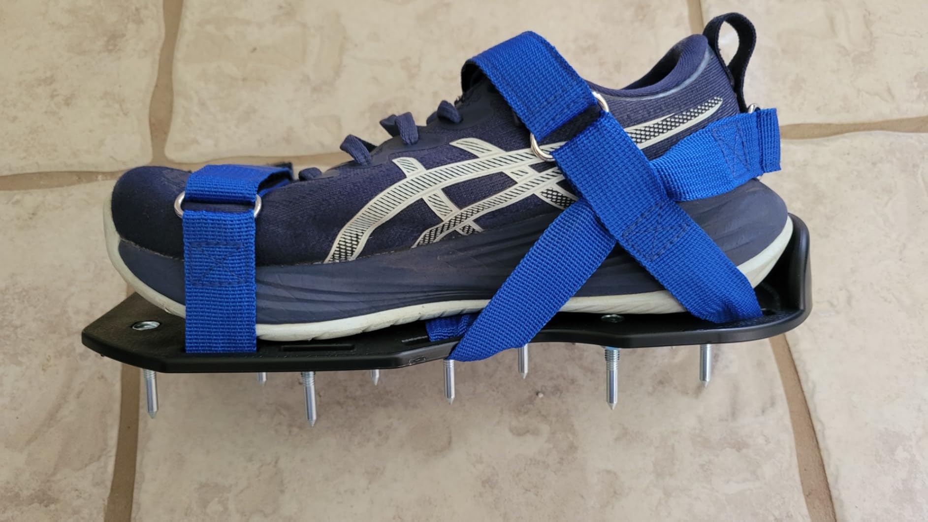 Briliantwerk Lawn Aerator Shoes | Yard Aerator Lawn Tool | Aeration, aerating and spike shoes for grass | adjustable straps, two nail lengths | epoxy shoes, lawn dethatcher customer photo 1