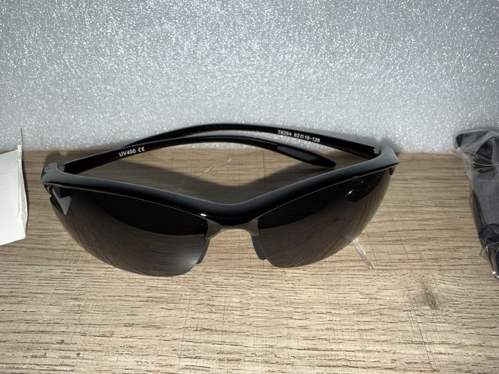17g Ultra-Lightweight Small Polarized Sports Sunglasses for Men Women | Small-Medium Face Fit, TR Frame, Wrap Around, UV400 Protection, HD Lens, Anti-Glare, Rectangle, for Cycling Hiking Fishing customer photo 2