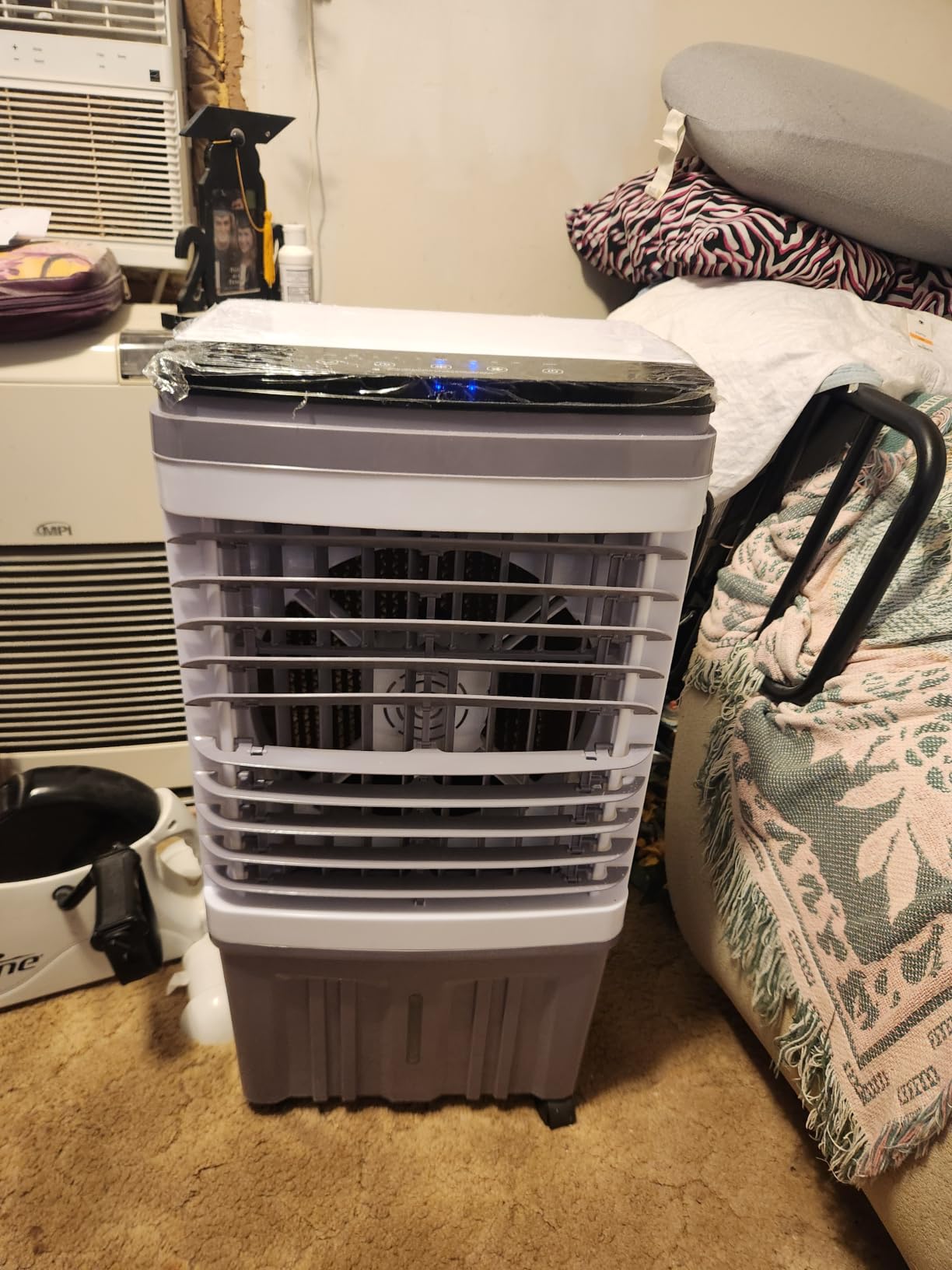 Portable Air Conditioner, 3000 CFM Swamp Cooler & Evaporative Air Cooler, 6.87 Gal Water Tank, 3 Speeds & 4 Modes, 120° Oscillation with 15H Timer for Home, Bedroom, Kitchen & Indoor Cooling customer photo 1