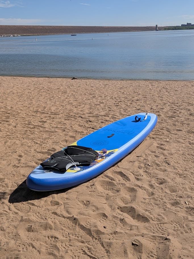 FunWater Inflatable Stand Up Paddle Board with Beginners SUP Accessories | 10'6''/11' SUP, Anti-Slip EVA Deck, Versatile Yoga/Family Inflatable Paddle Boards for Adults & Youth of All Skill Levels customer photo 1