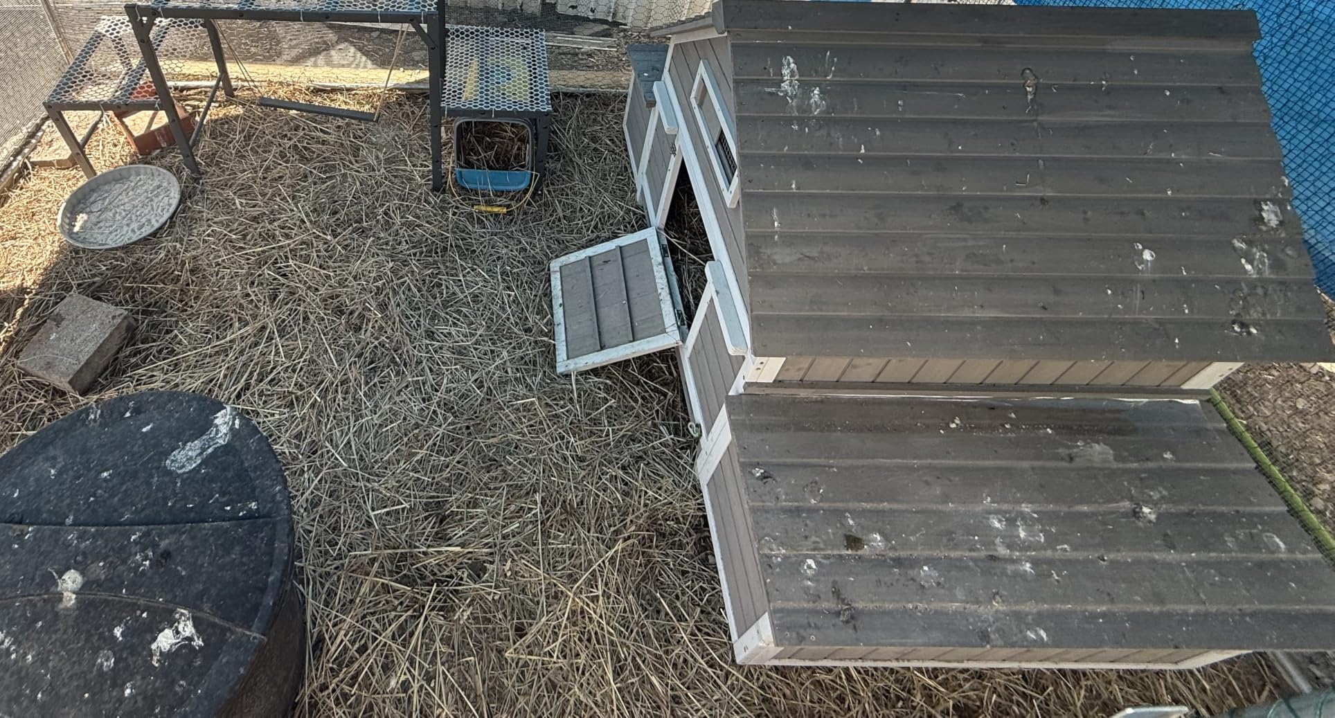 Large Chicken Coop for 4 - 6 Chickens with 6 Nesting Boxes, Wooden Outdoor Hen House with Pull-Out Tray, Backyard Chicken Coop with Weatherproof Openable Roof, 3 Perches, Expandable Run(61