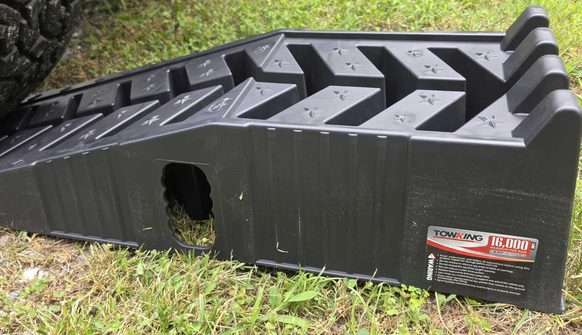 16000lb Stackable Heavy Duty Car Ramps for Oil Change, 7.3