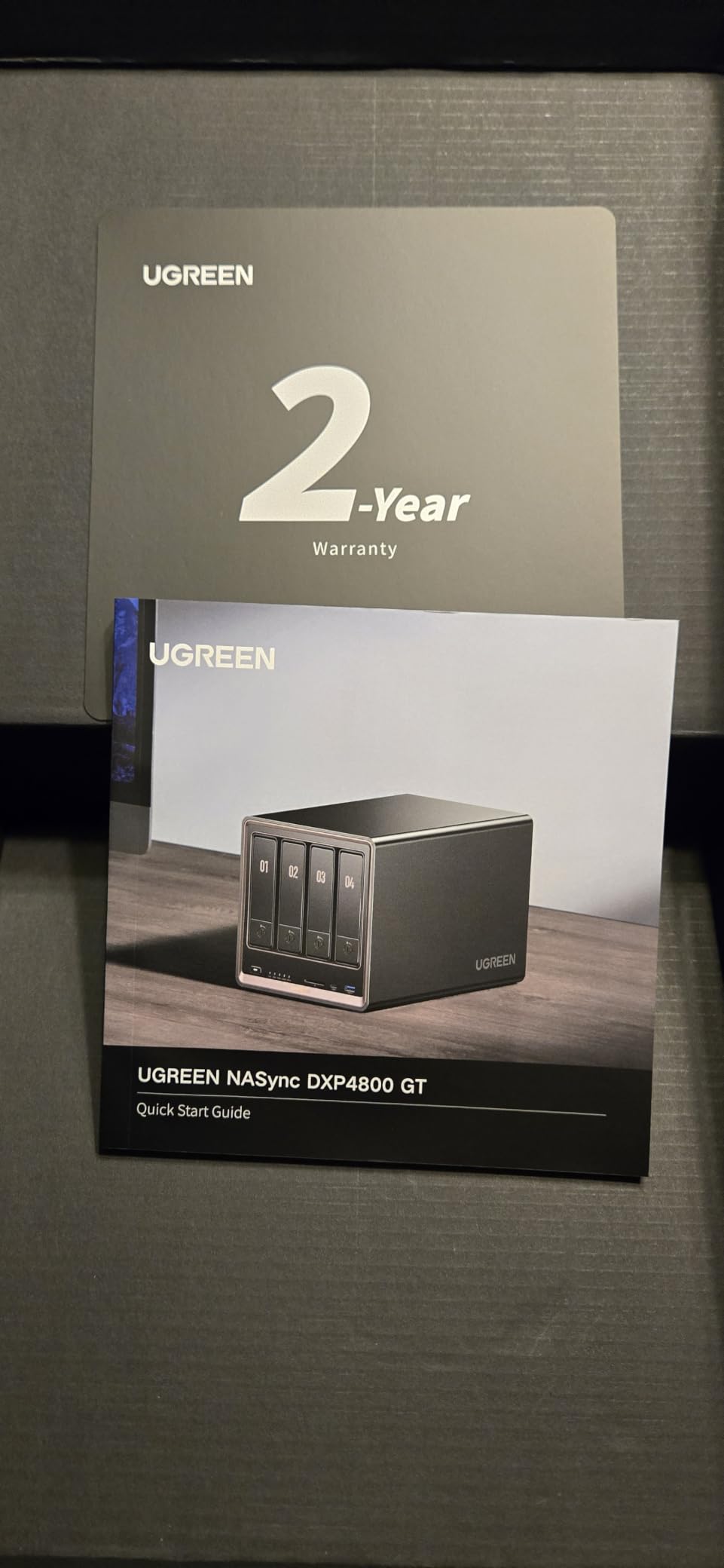 UGREEN NAS DXP4800 GT 4-Bay Desktop NAS, AMD R2514 CPU, 8GB DDR4 RAM | 2x 10GbE, 2X M.2 NVMe Slots, 4K HDMI Ideal for Smart Home Enthusiasts, Office Teams, Network Attached Storage (Diskless) customer photo 1