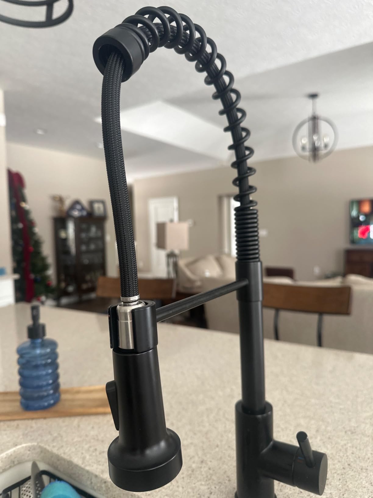 GIMILI Touchless Kitchen Faucet with Pull Down Sprayer, Motion Sensor Smart Hands-Free Activated Single Hole Spring Faucet for Kitchen Sink, Brushed Nickel customer photo 1