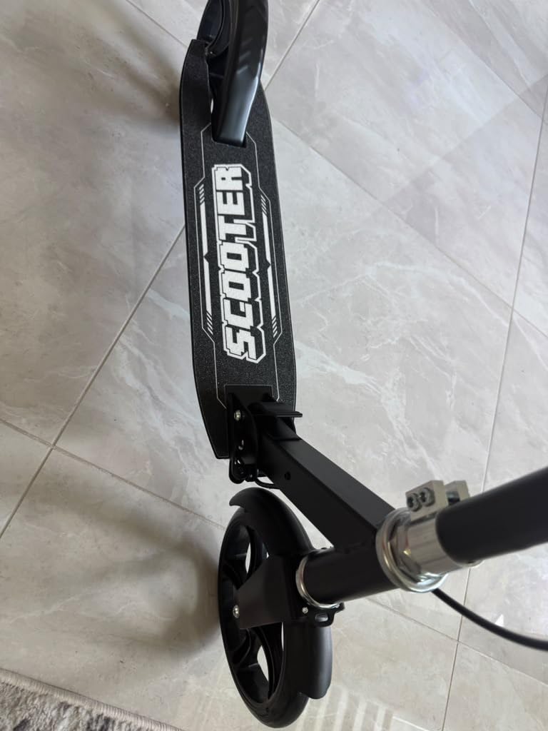 TaroKitc Kick Scooter for Kids 8-12, Teens & Adults | 240 LBS Max Load, Hand Brake & Bell, Lightweight, Foldable 8-Inch Big Wheel Scooter with 4 Adjustable Height Levels | Park Rides & Commuting customer photo 2