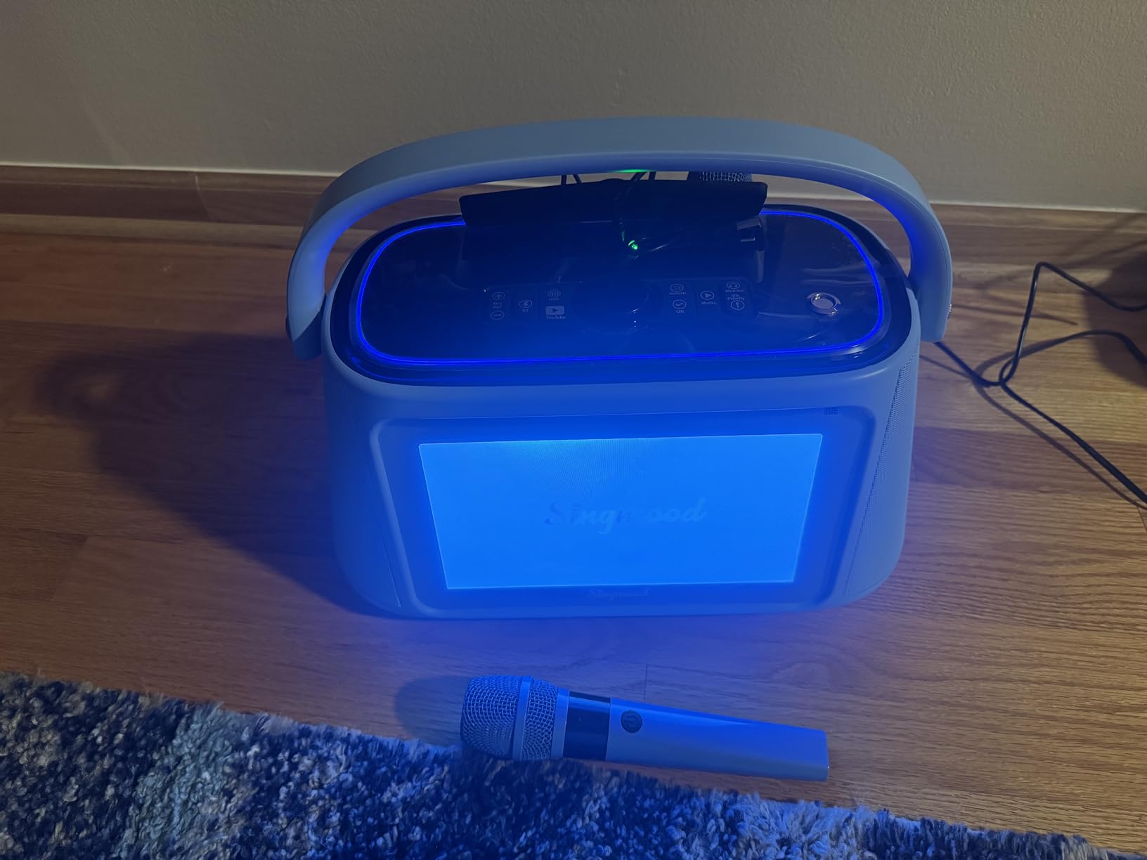 Karaoke Machine for Adults with Lyrics Display, Portable Built-in 22 Inches Tablet with 2 Wireless Microphones,1200W Peak Power Bluetooth Portable Karaoke System for Any Occasion (S-200) customer photo 2