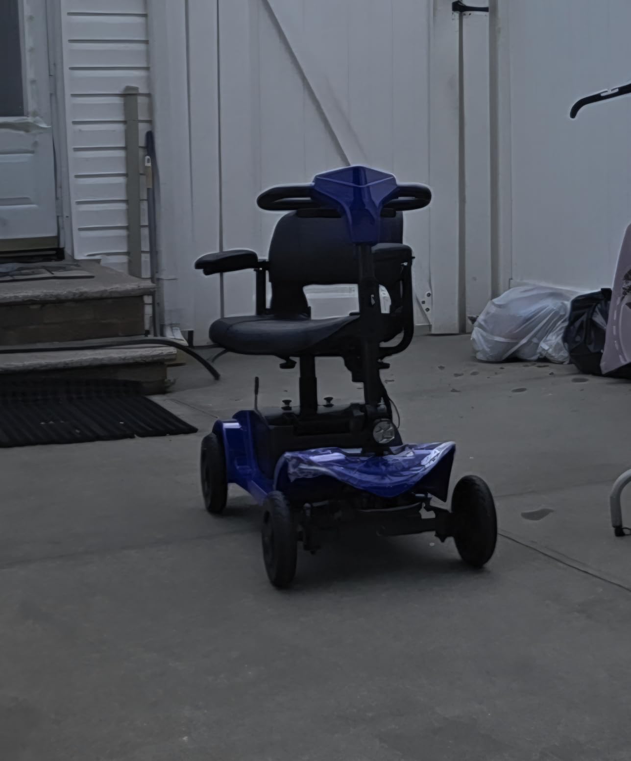 Mobility Scooters for Seniors, Foldable 4 Wheel Powered Scooters | With Removable Battery & 300W Motor, 300 lbs Capacity, Ideal for Shopping, Outings & Trips (Bright Red, 12 Amp Hours) customer photo 1