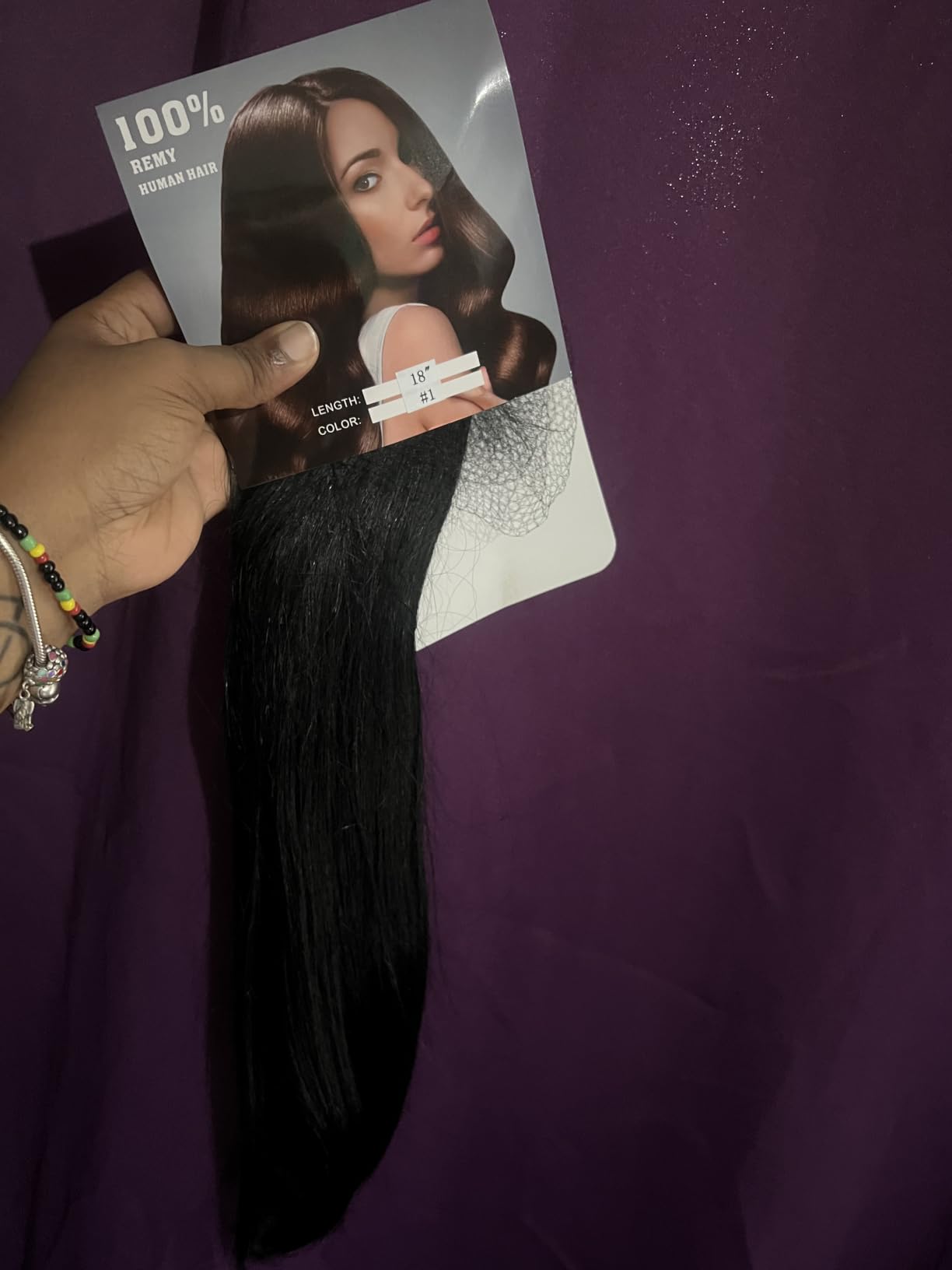 POGINJA Clip in Hair Extensions Real Human Hair, Remy Human Hair Clip Ins for Women, Natural Thick Soft Seamless Clip in Extensions, Blendable & Reusable, 18 Inch 4PCS 90g #1 Jet Black customer photo 1