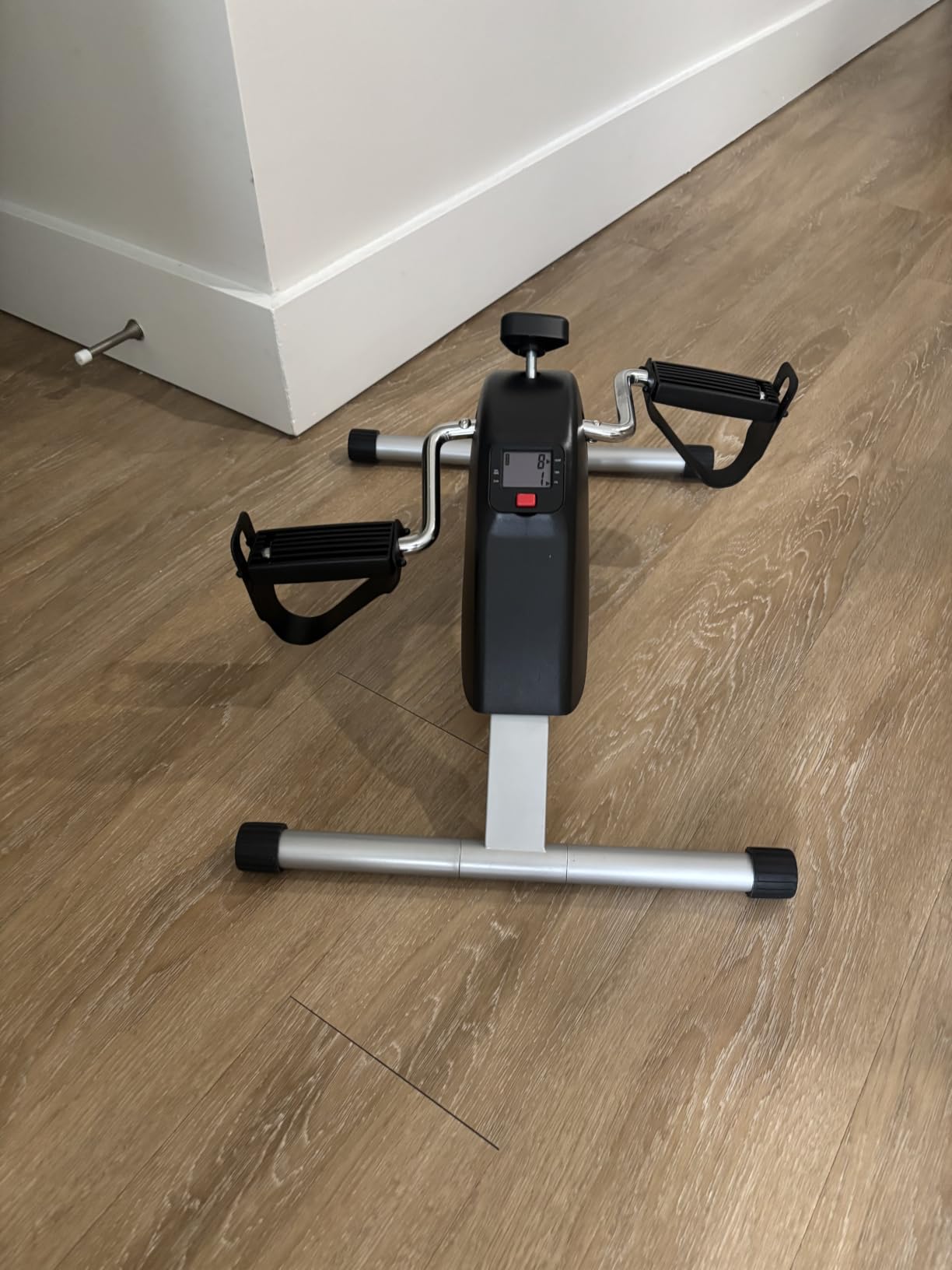 an Pedal Exerciser, Under Desk Bike for Adults, Mini Exercise Bike | Adjustable Resistance Foot Peddler for Sitting Desk, Under Desk Bike with LCD Monitor for Home Office customer photo 2