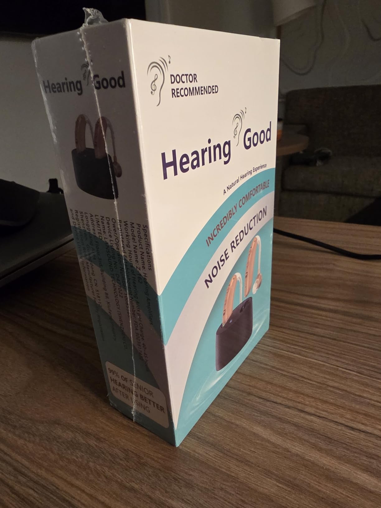 Hearing Aids for Seniors, Hearing Aids Rechargeable with Noise Cancelling and Volume Control, Hearing Amplifier for Adults Hearing Loss, Portable Behind-the-Ear Hearing Aid Headphones customer photo 2