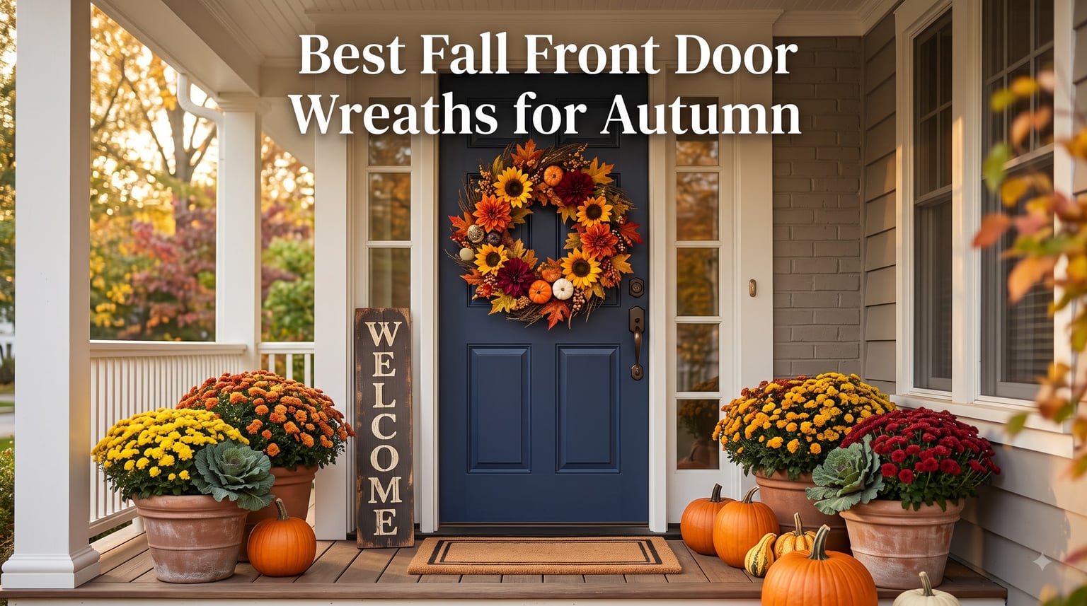 Best Fall Front Door Wreaths for Autumn
