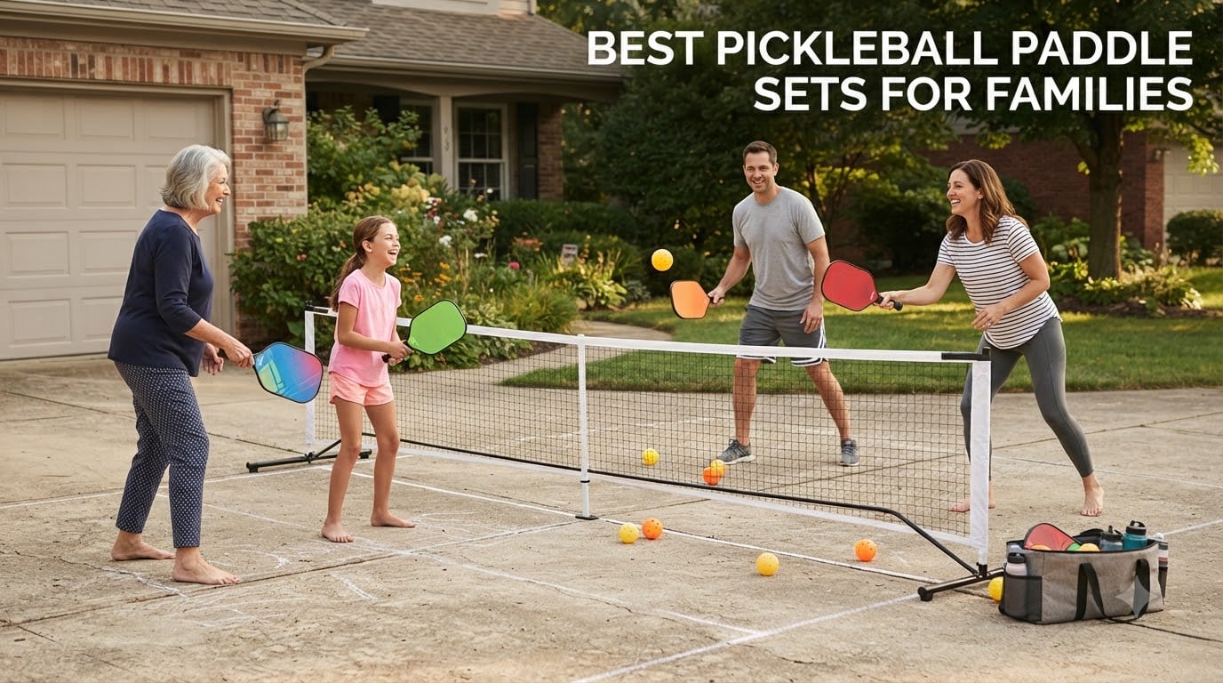 Best pickleball paddle sets for families
