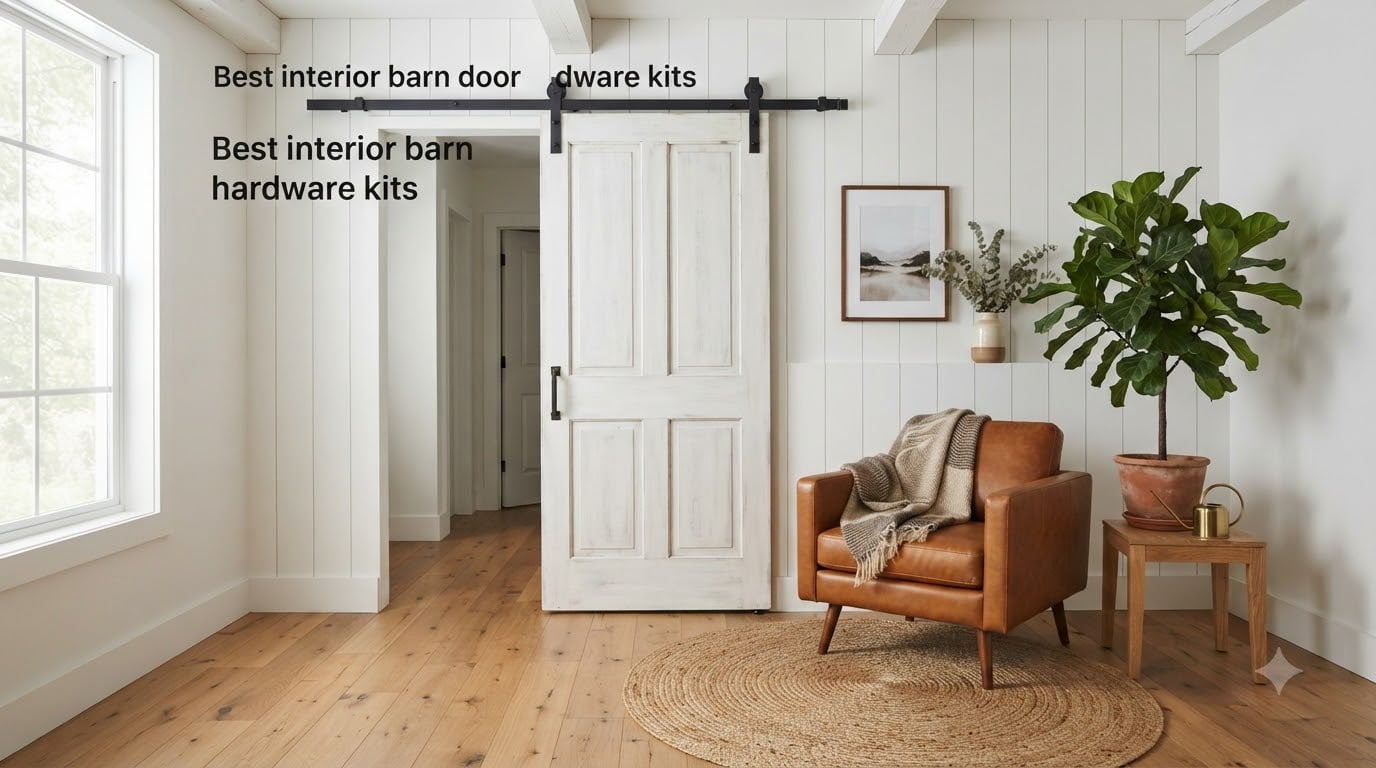 Best interior barn door hardware kits
