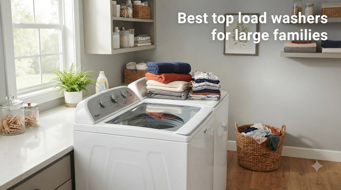 Best top load washers for large families