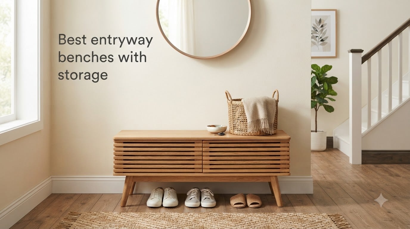 Best entryway benches with storage