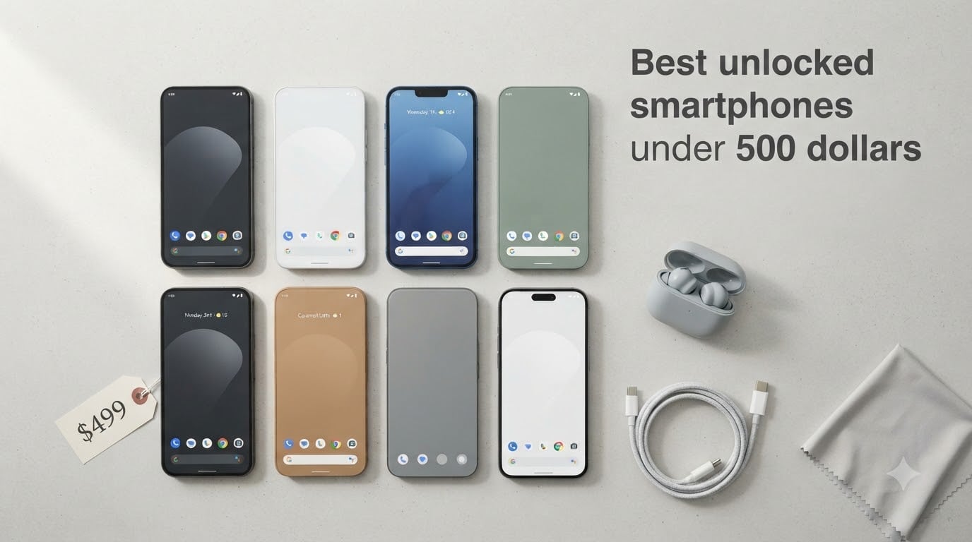 Best unlocked smartphones under 500 dollars