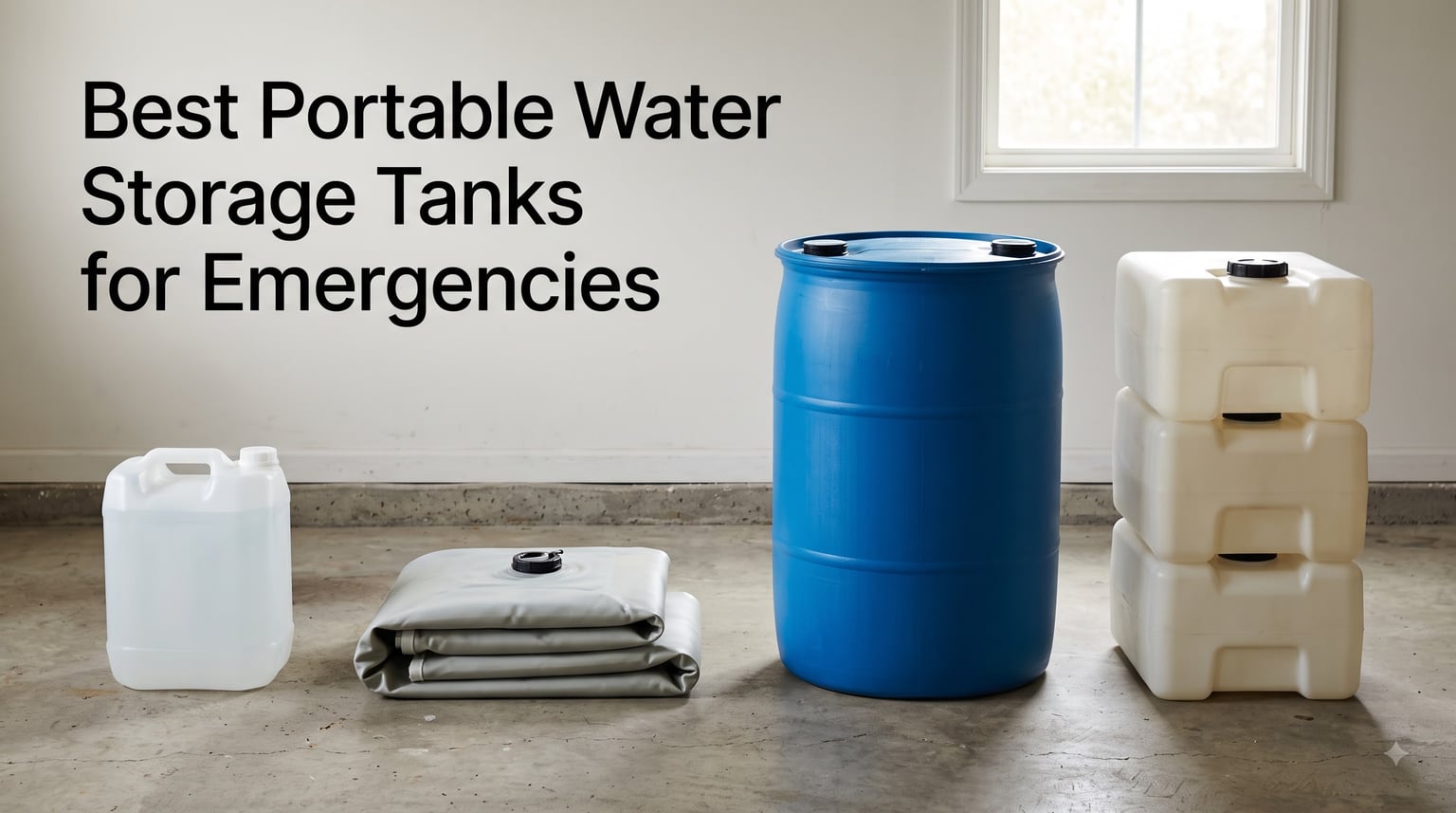 Best Portable Water Storage Tanks for Emergencies