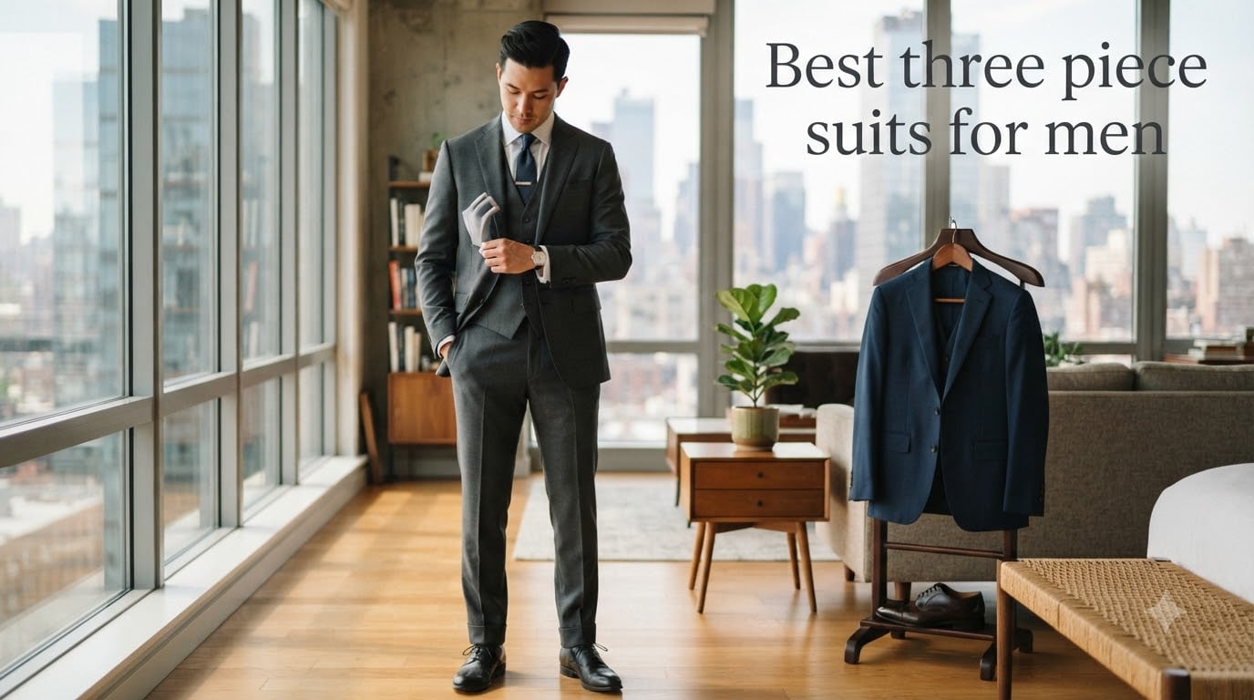 Best three piece suits for men