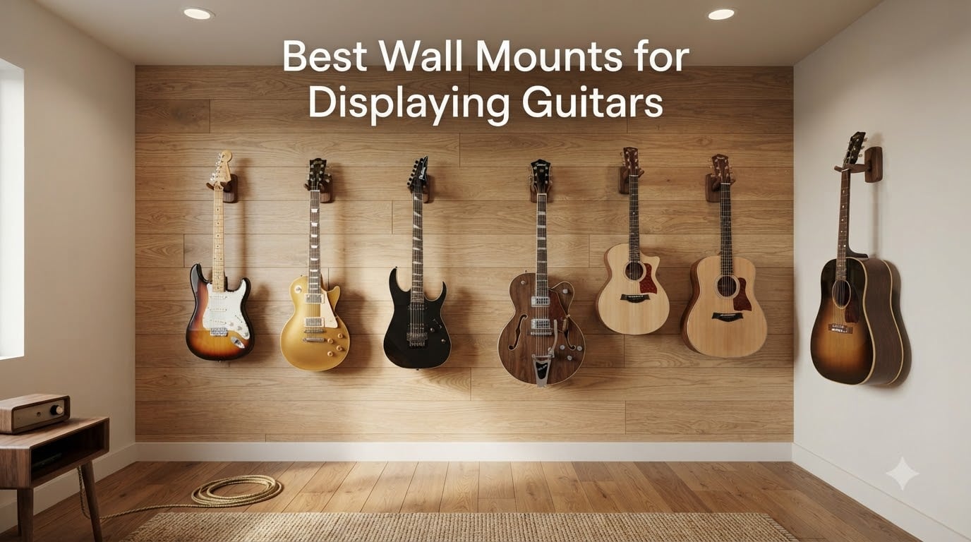 Best Wall Mounts for Displaying Guitars