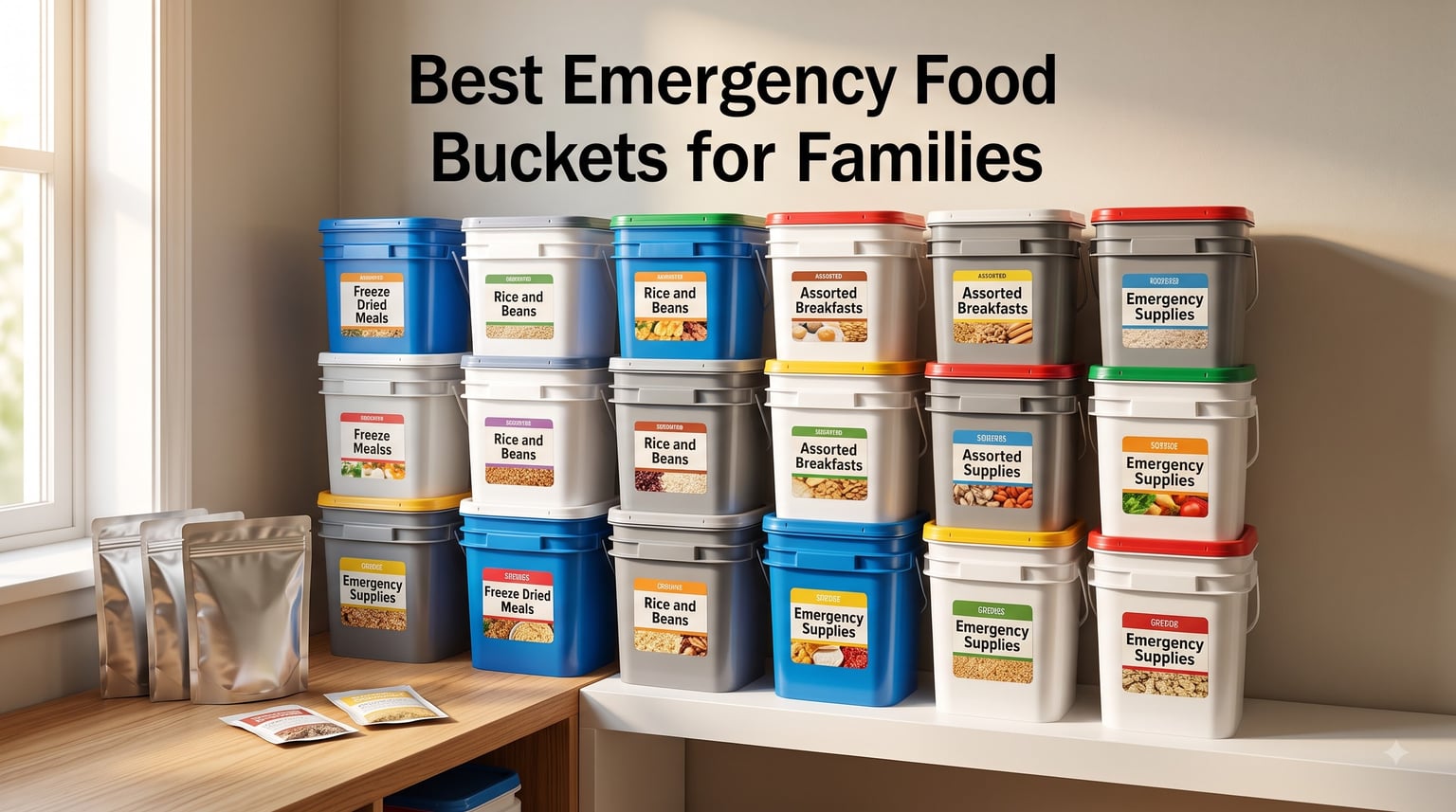 Best Emergency Food Buckets for Families