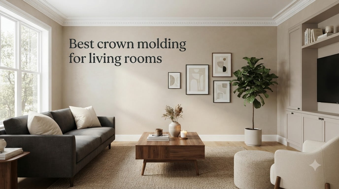 Best crown molding for living rooms