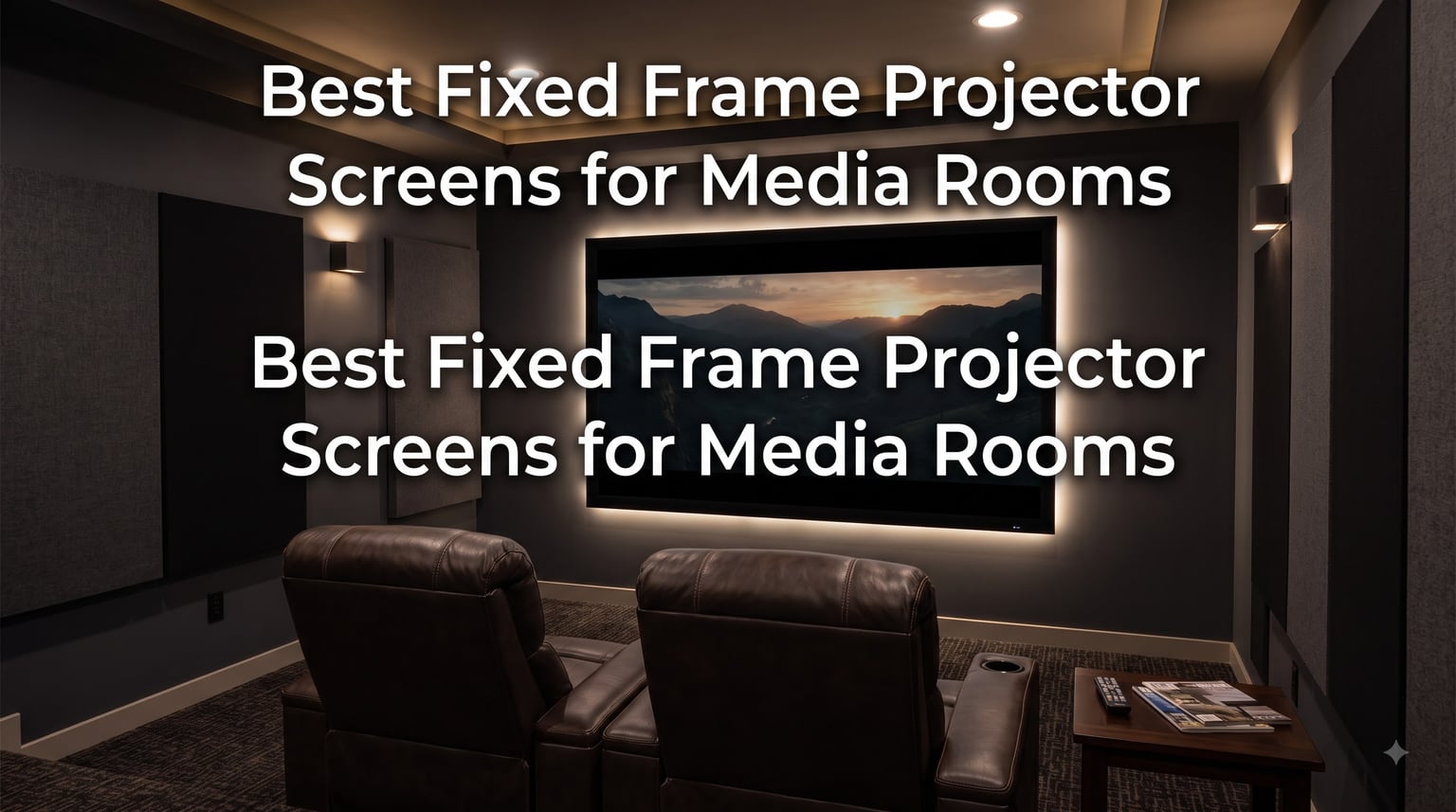 Best Fixed Frame Projector Screens for Media Rooms