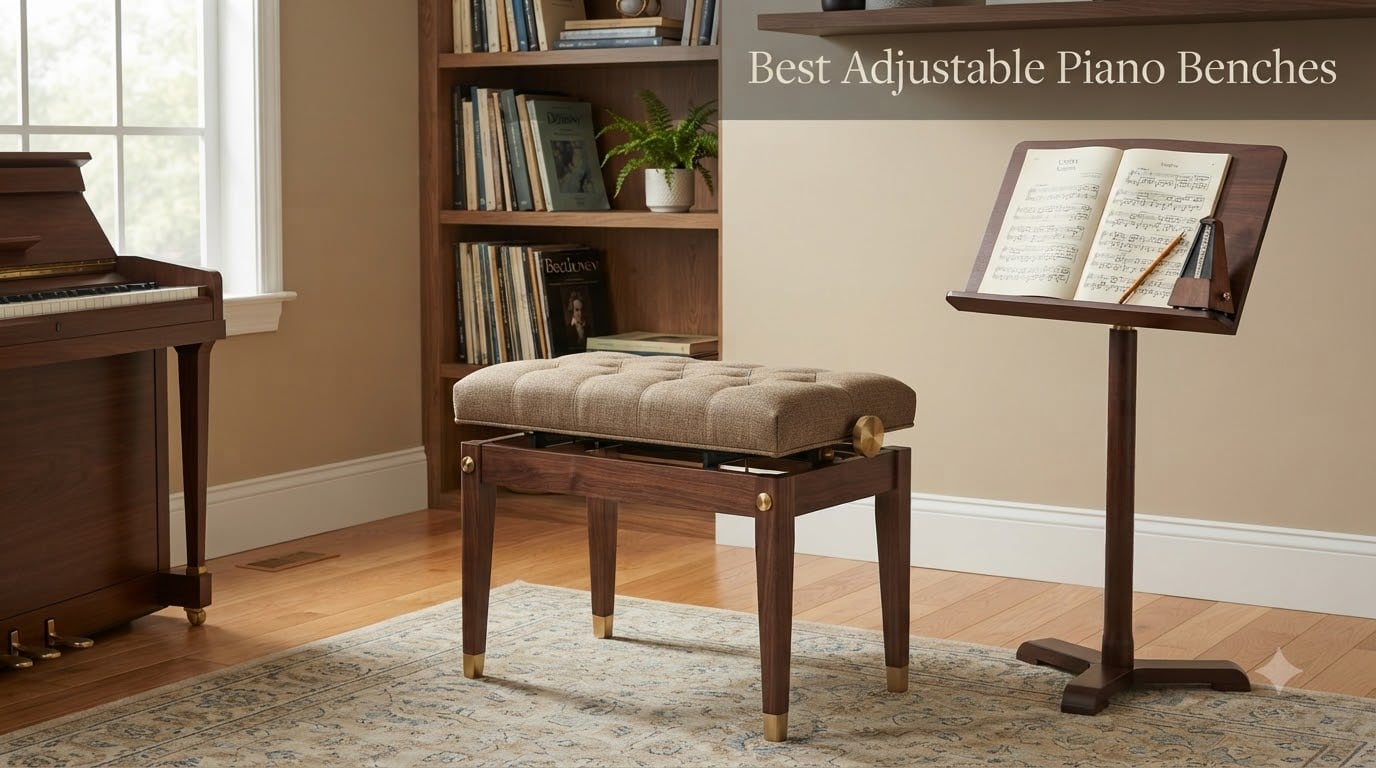 Best Adjustable Piano Benches