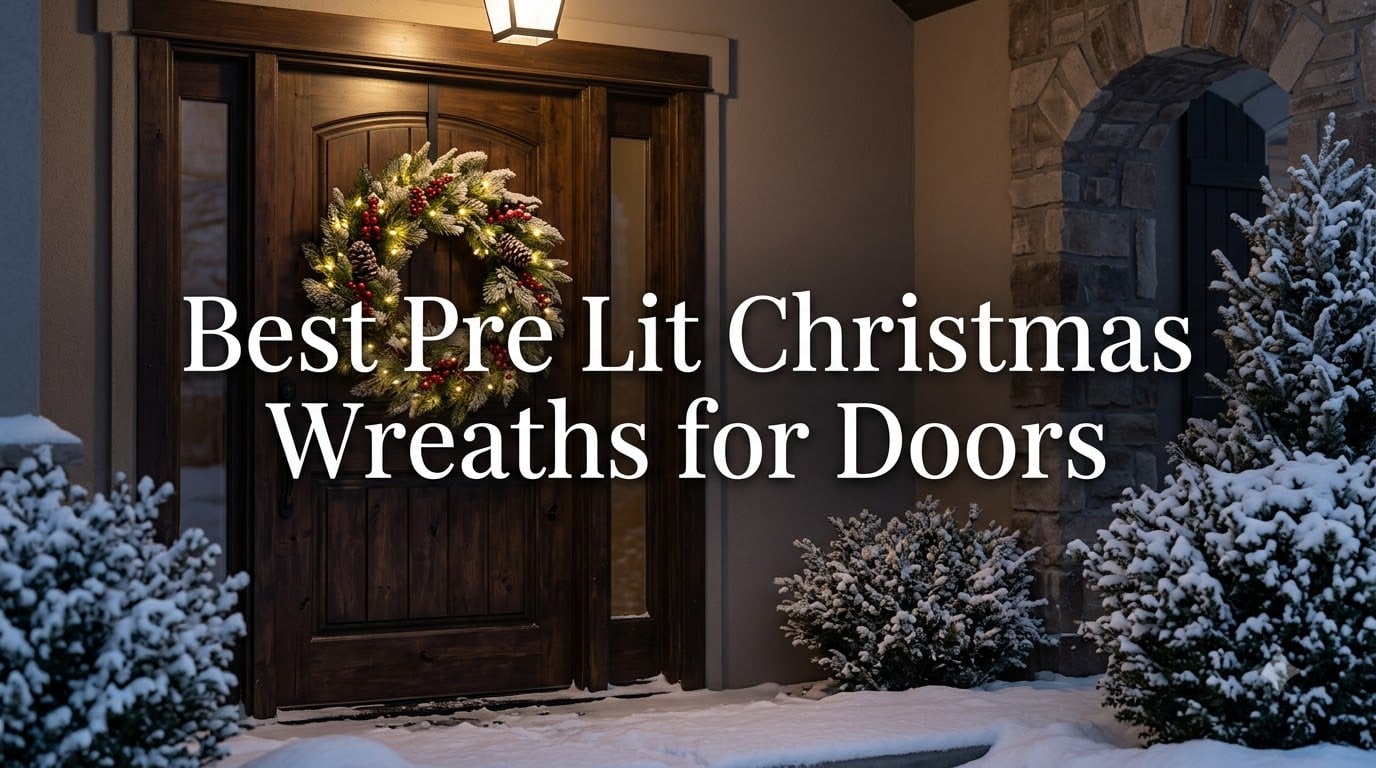Best Pre Lit Christmas Wreaths for Doors