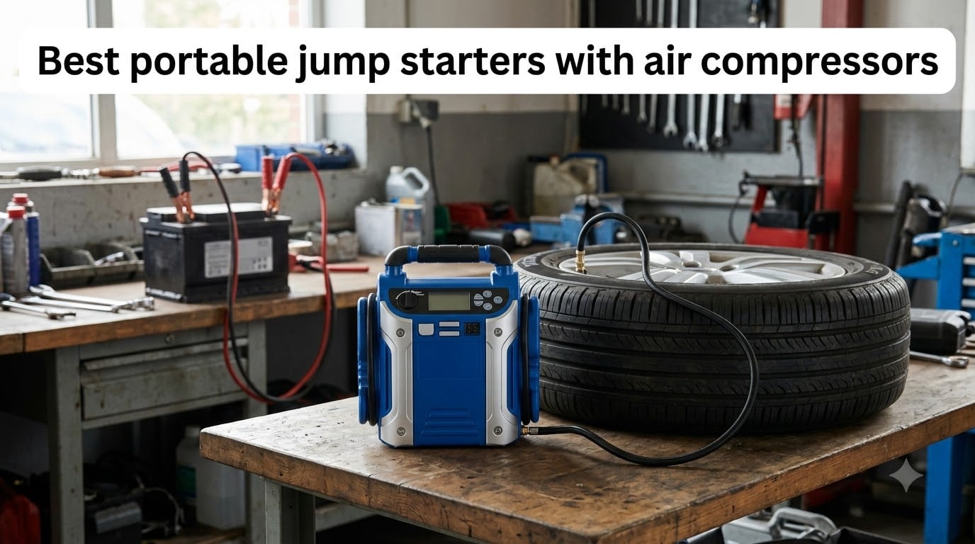 Best portable jump starters with air compressors