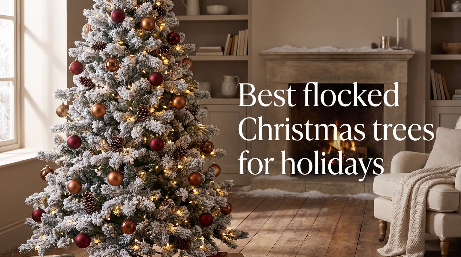 Best flocked Christmas trees for holidays
