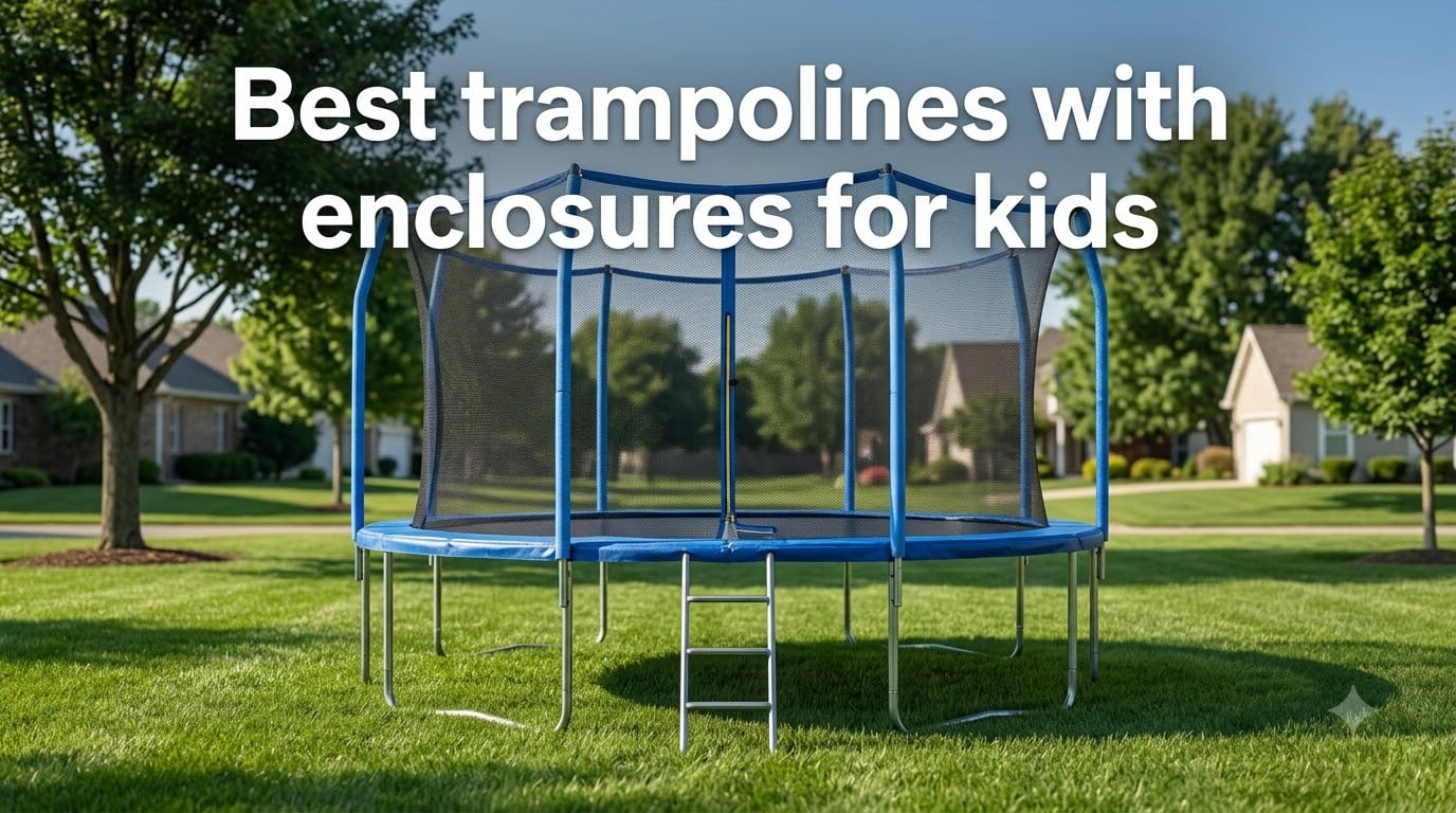 Best trampolines with enclosures for kids