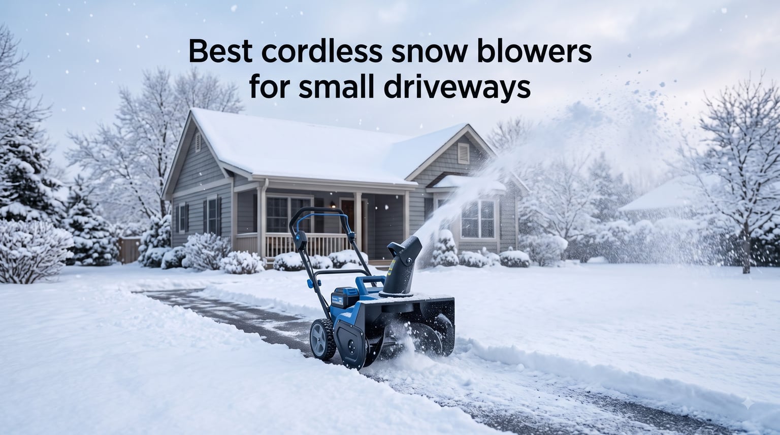Best cordless snow blowers for small driveways