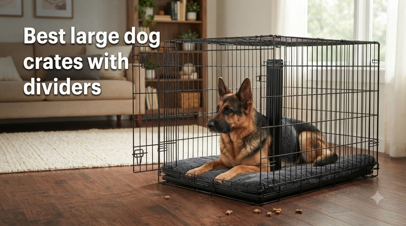 Best large dog crates with dividers