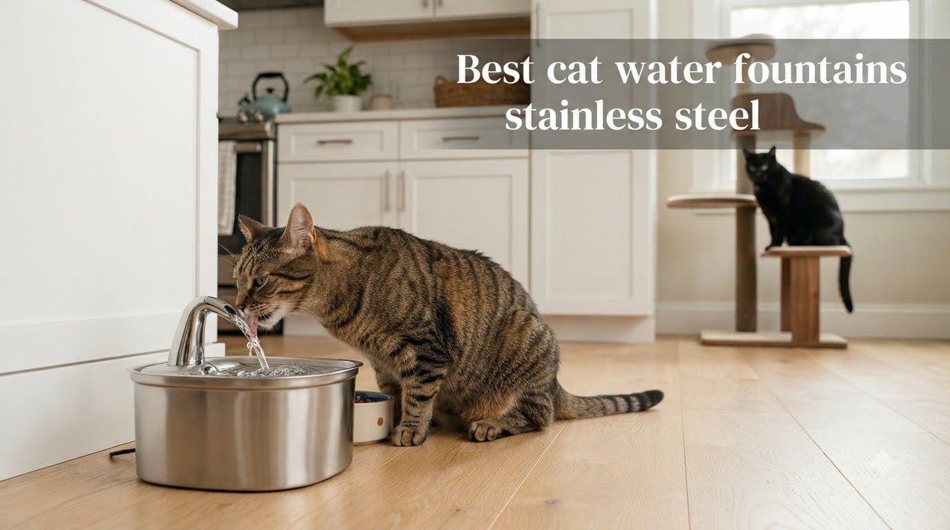 Best cat water fountains stainless steel