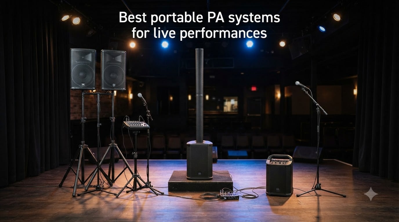 Best portable PA systems for live performances