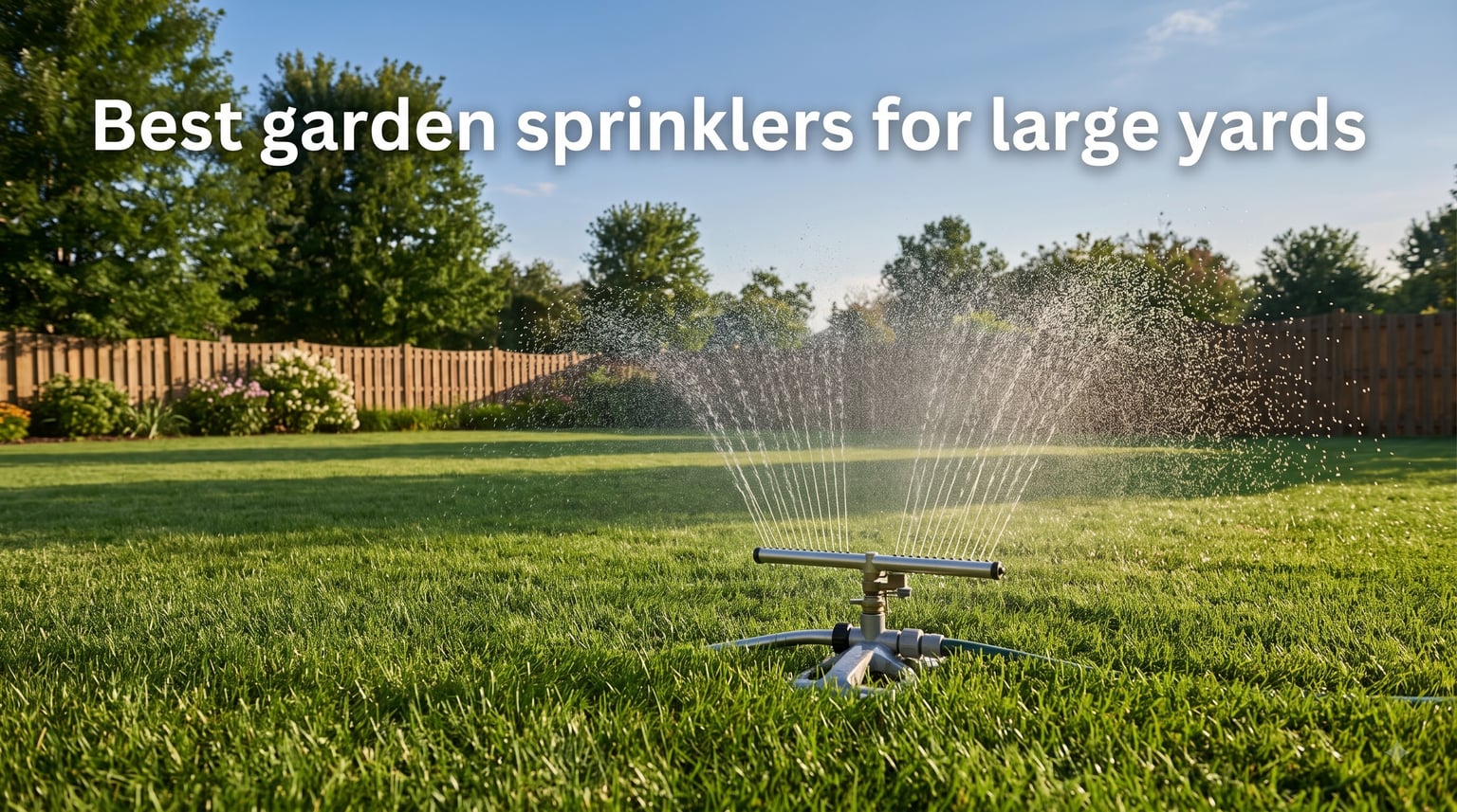 Best garden sprinklers for large yards