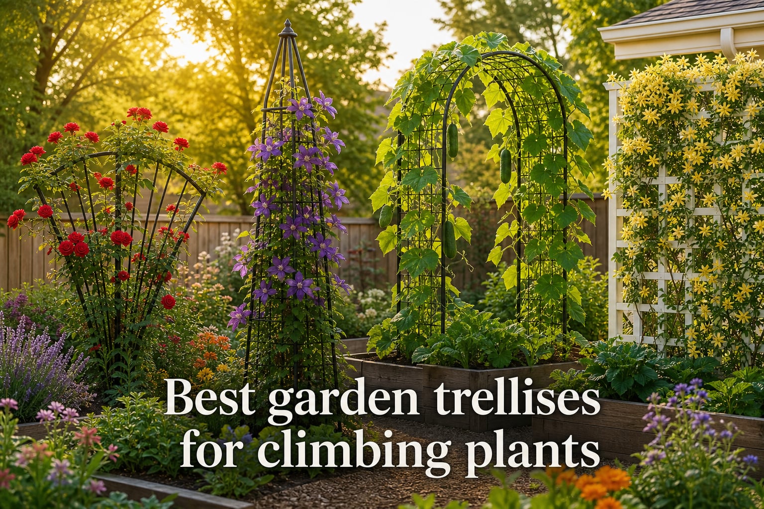 Best garden trellises for climbing plants