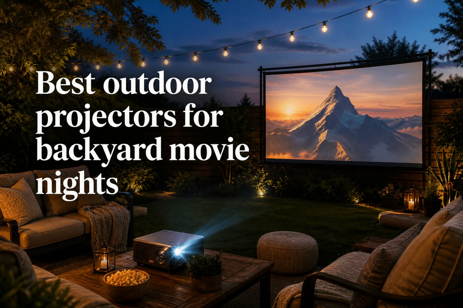 Best outdoor projectors for backyard movie nights