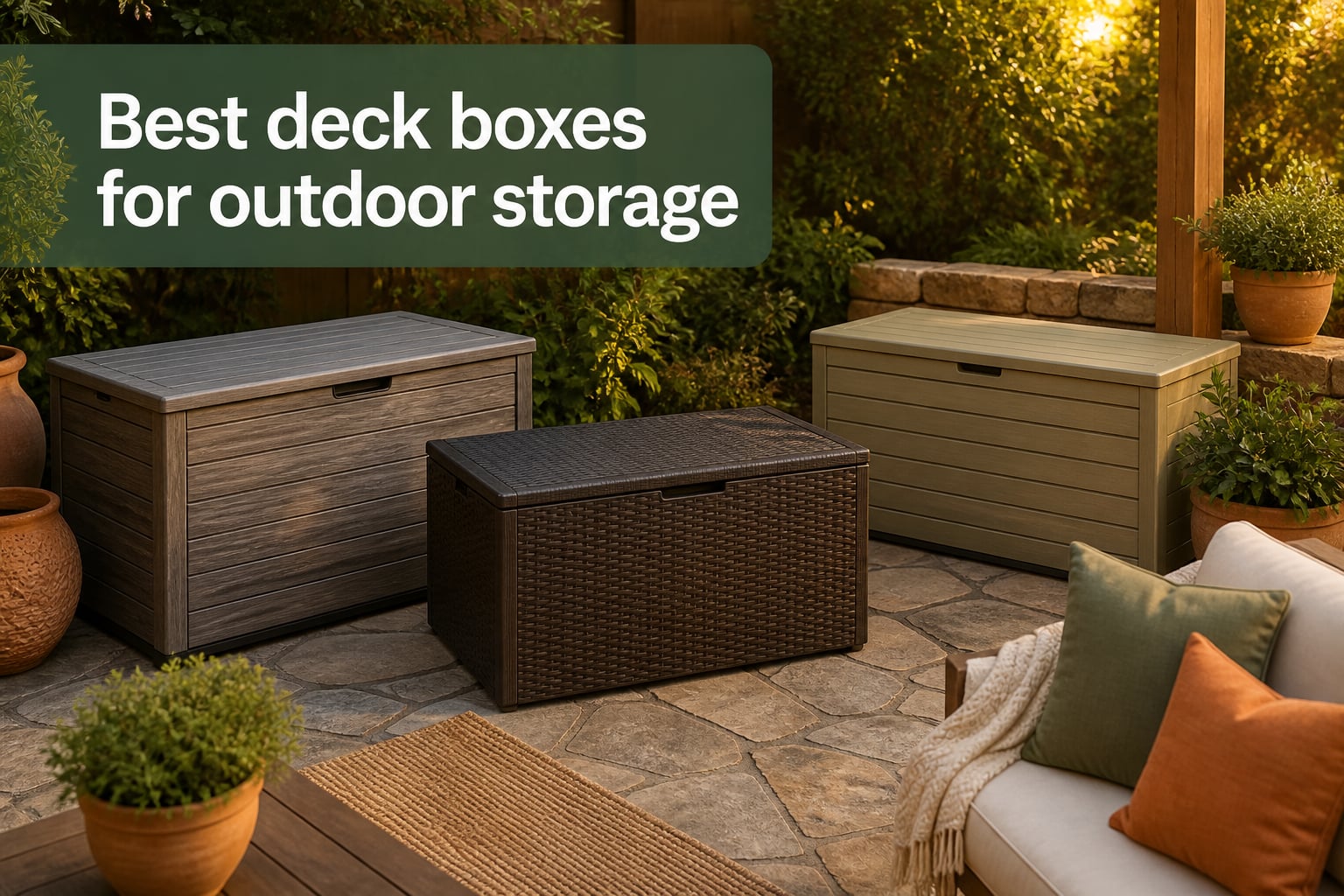 Best deck boxes for outdoor storage