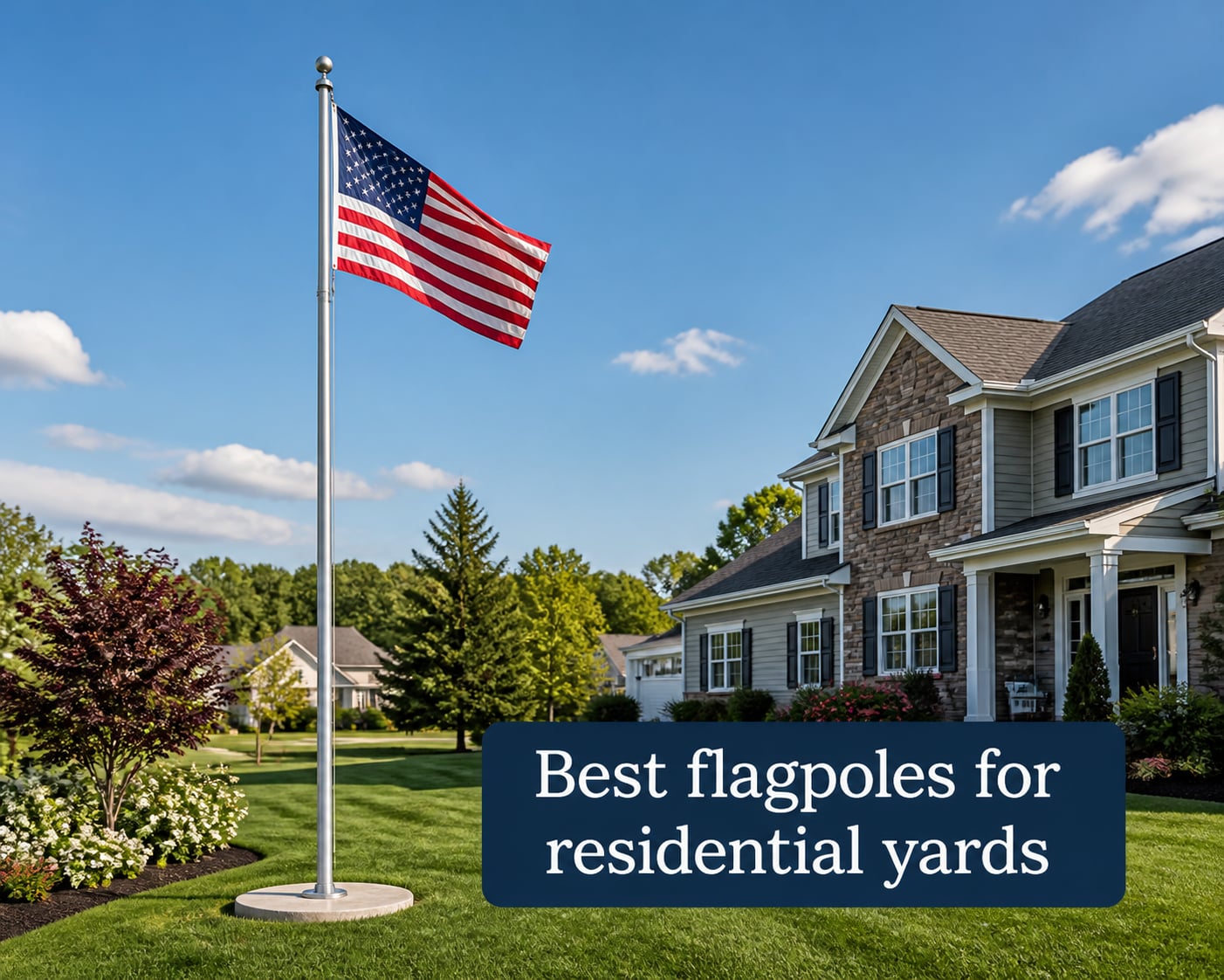 Best flagpoles for residential yards