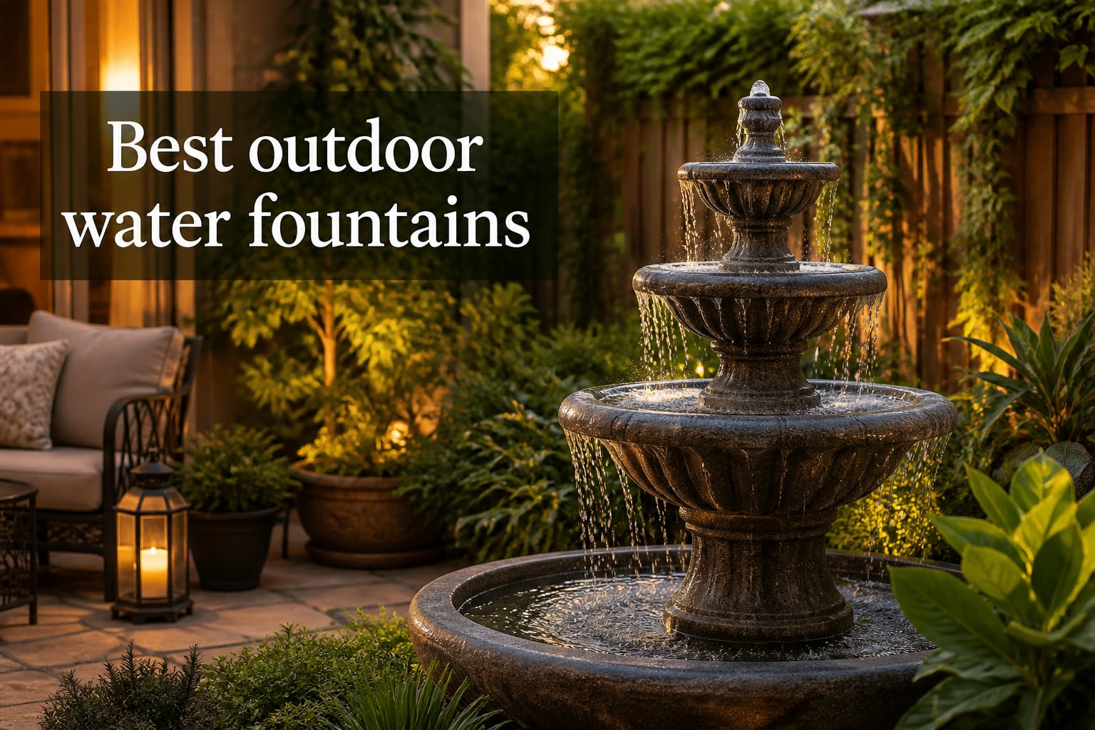 Best outdoor water fountains